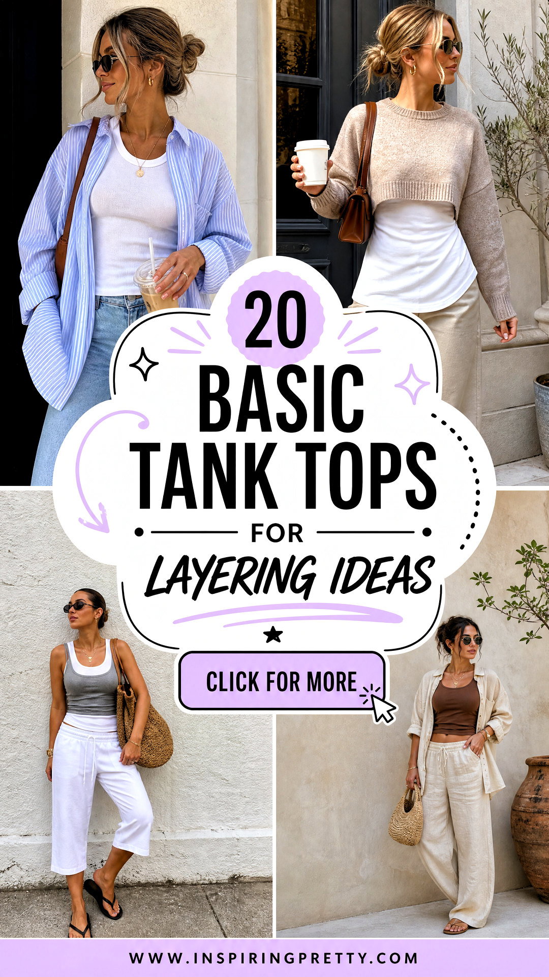 20 Basic Tank Tops for Layering Ideas for Every Chic Season - 20 Basic Tank Tops for Layering Ideas for Every Chic Season