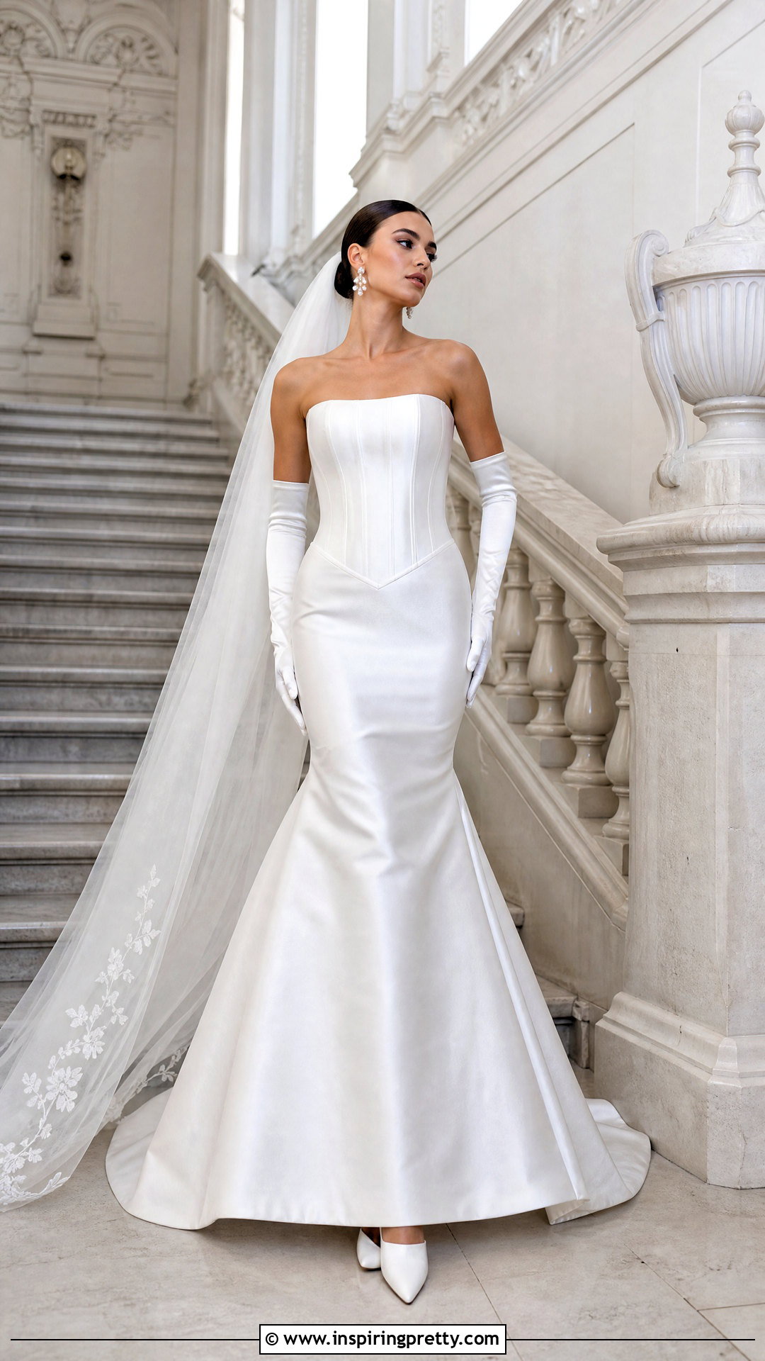 Basque Waist Mermaid Wedding Dress With Corset Top - 25 Mermaid Wedding Dress With Corset Top outfit ideas