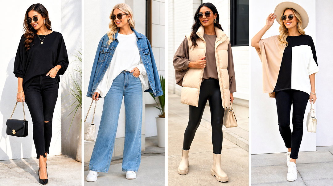 50 Bat Sleeve Top Outfit Ideas for Dramatic Modern Style