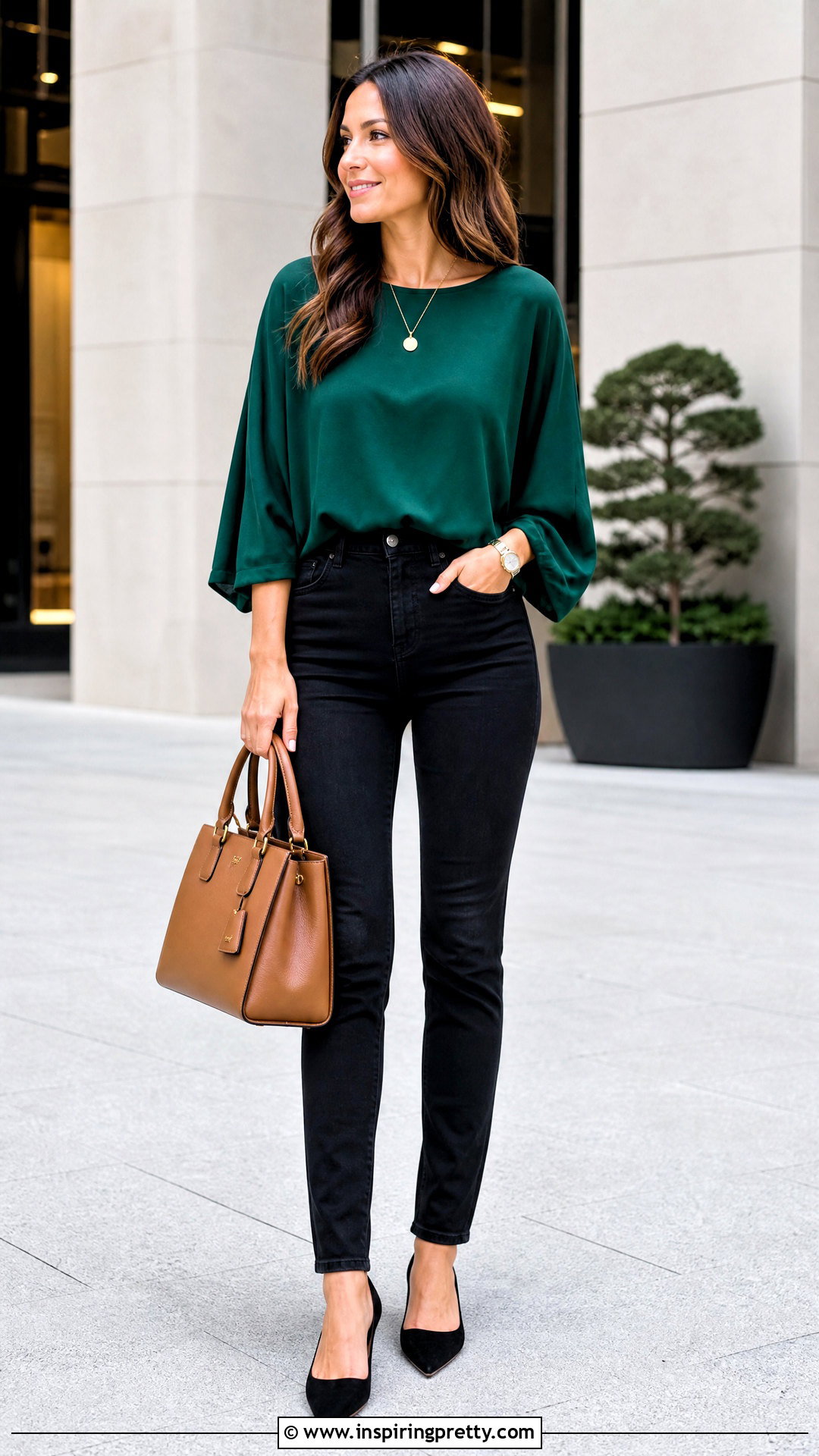 Bat Sleeve Top With Black Jeans Outfit - 50 bat sleeve top outfit ideas