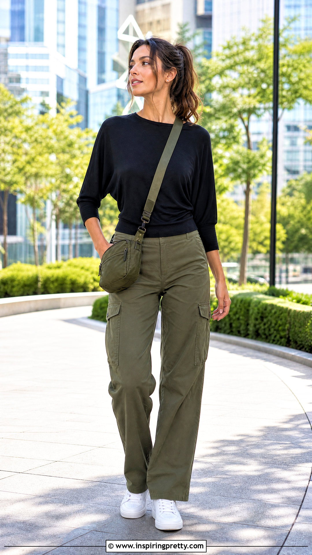 Bat Sleeve Top With Cargo Pants Outfit - 50 bat sleeve top outfit ideas