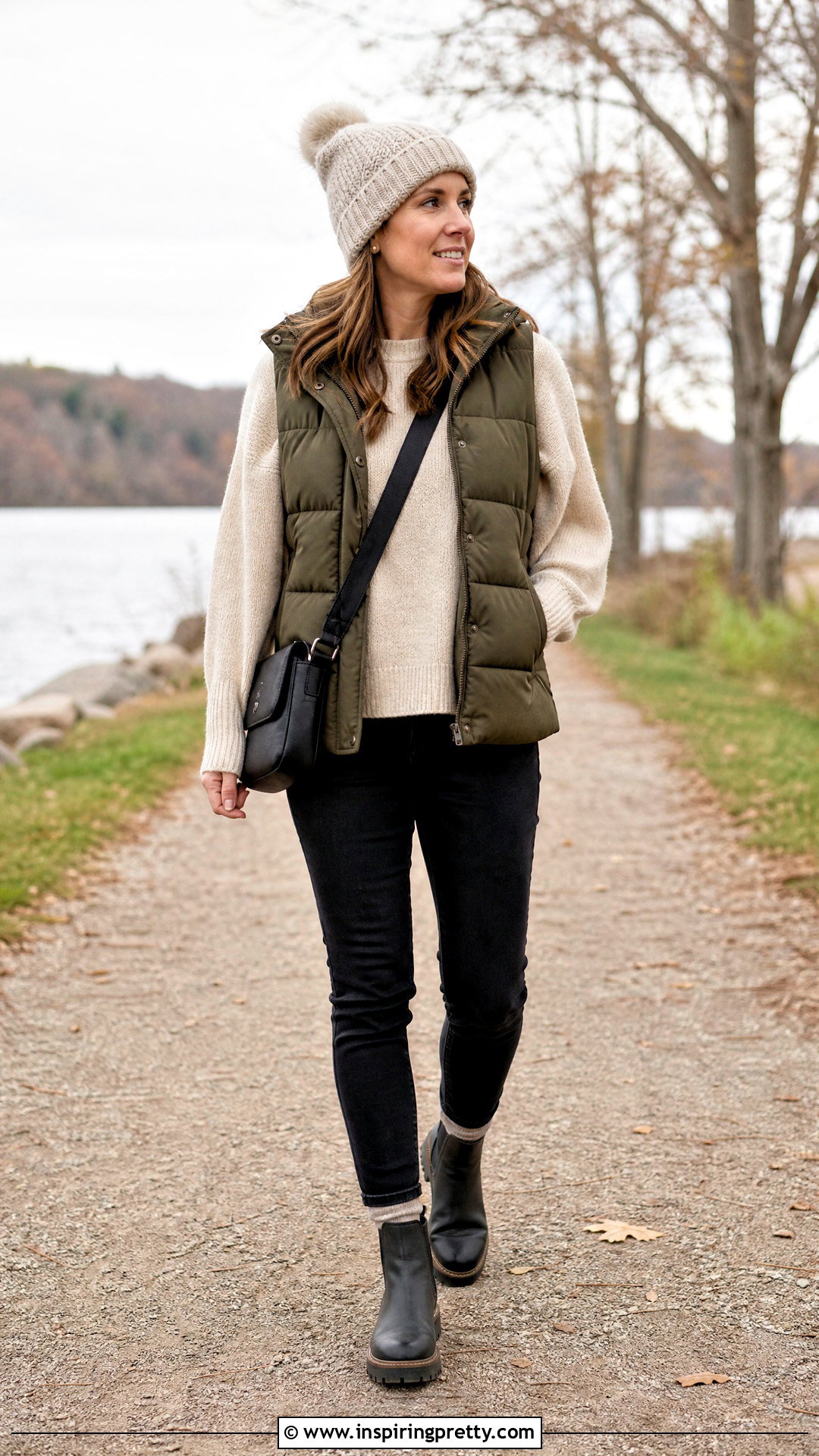 Bat Sleeve Top With Puffer Vest Outfit - 50 bat sleeve top outfit ideas