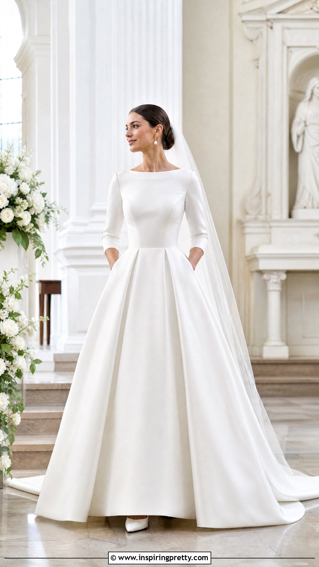 Bateau Neck Bridal Top With Full Skirt - 25 bridal skirts and tops outfit ideas