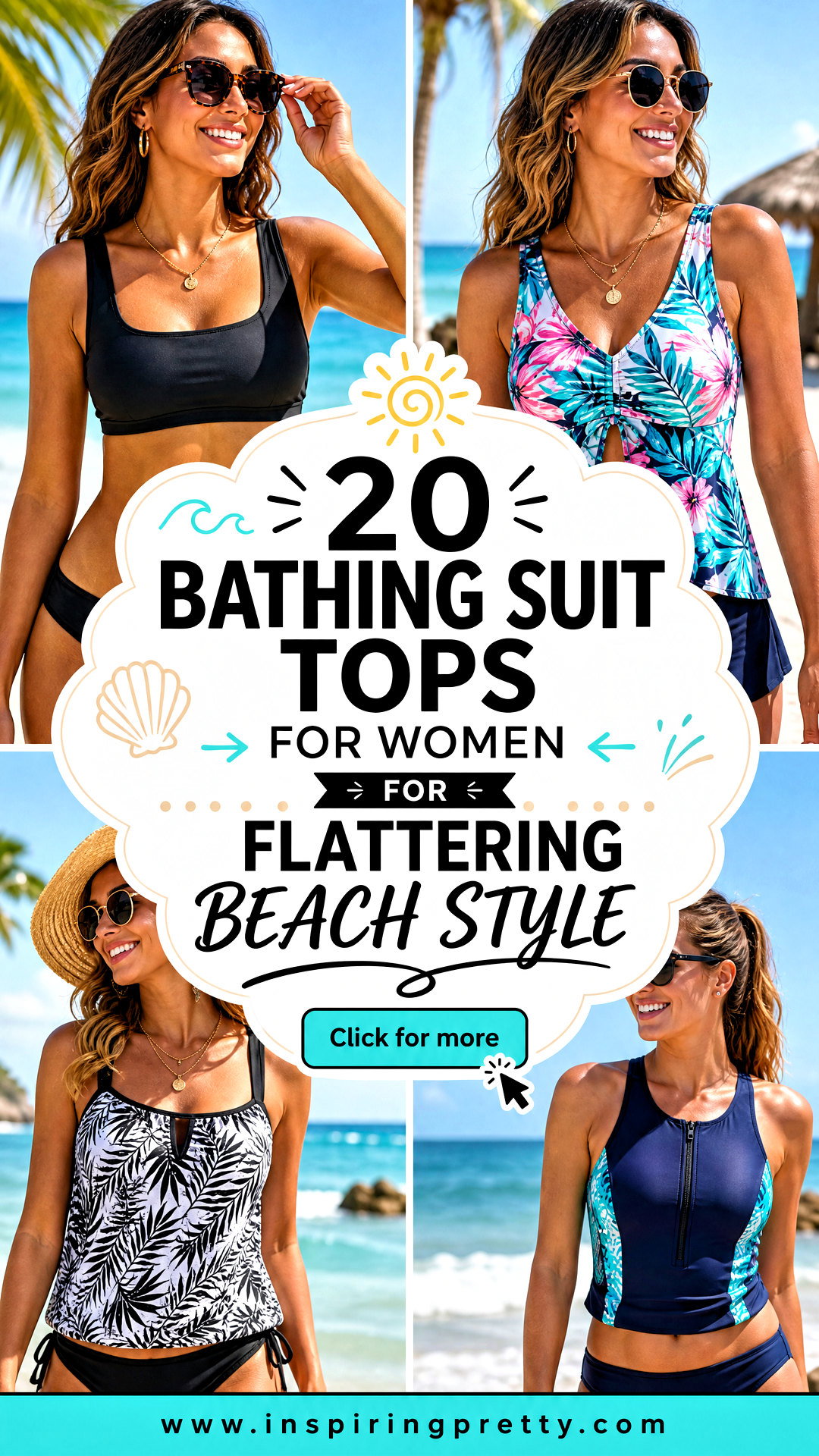 20 Bathing Suit Tops for Women for Flattering Beach Style - 20 Bathing Suit Tops for Women for Flattering Beach Style
