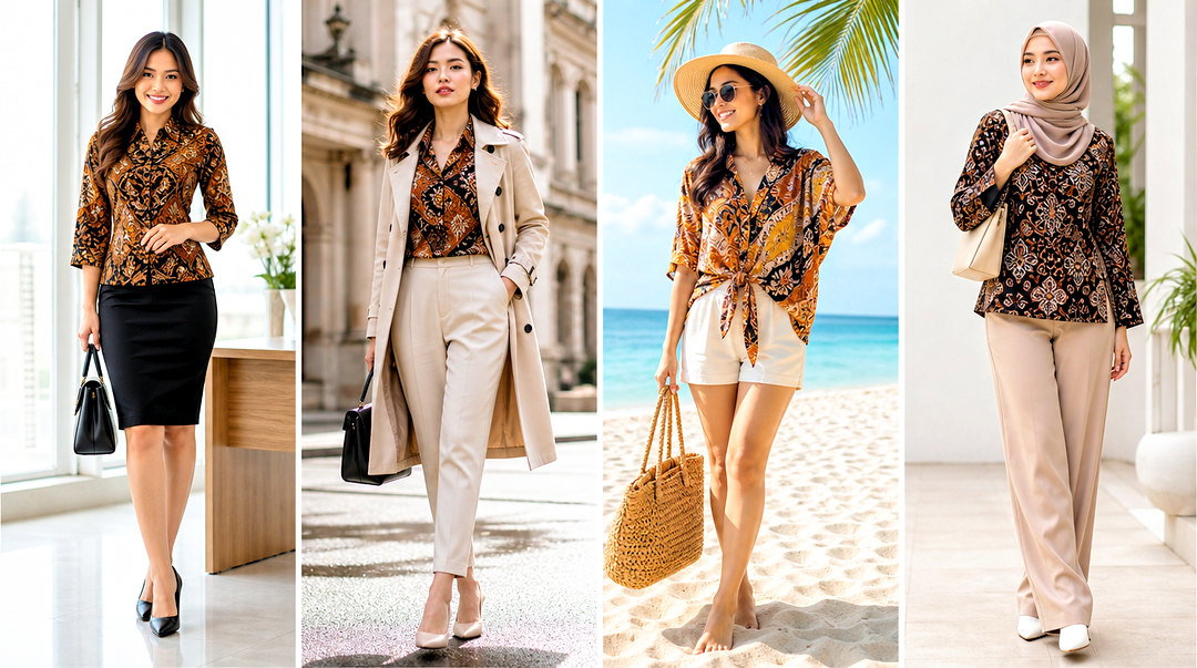 50 Batik Top Outfit Ideas for Fresh Artful Everyday Styling