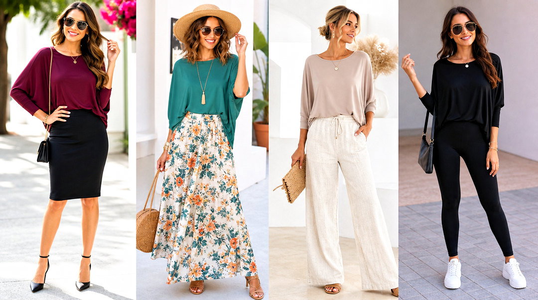 20 Batwing Top Outfit Inspirations for Effortless Chic Looks