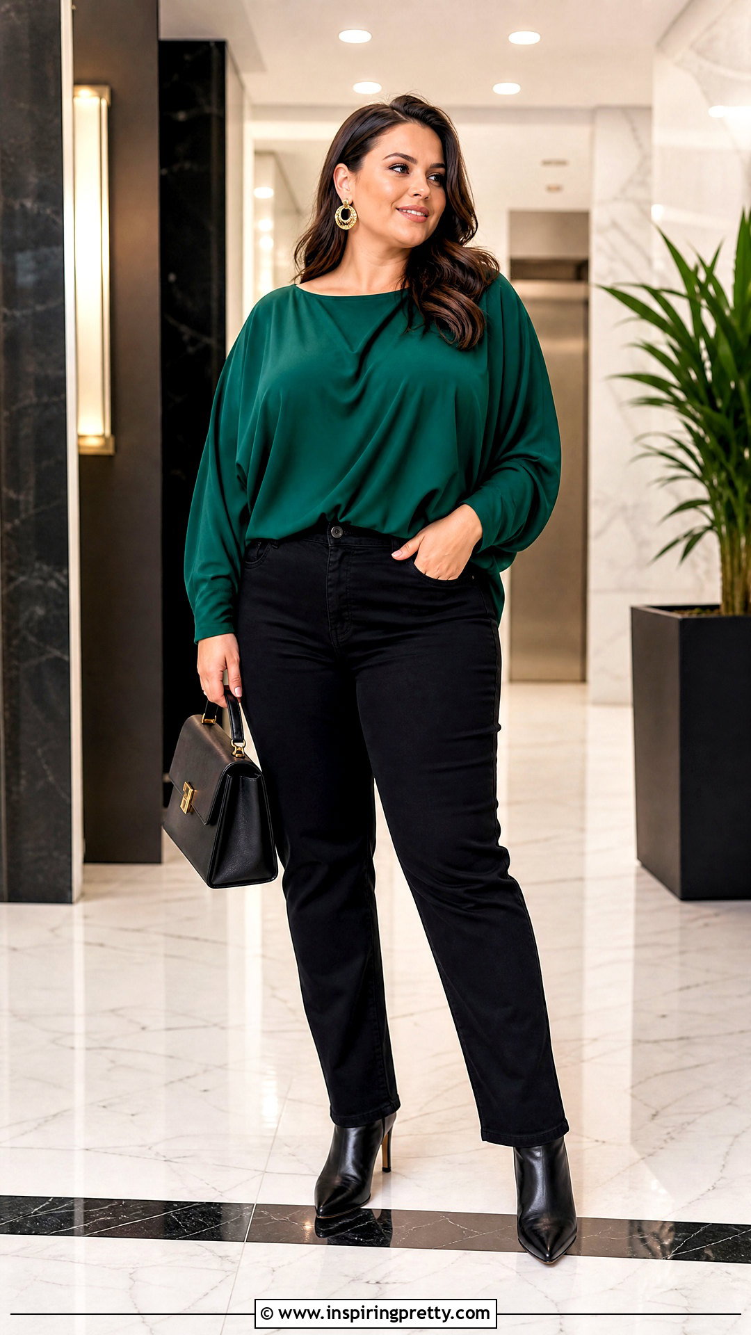 Batwing Top With Black Jeans - 50 batwing top outfit ideas