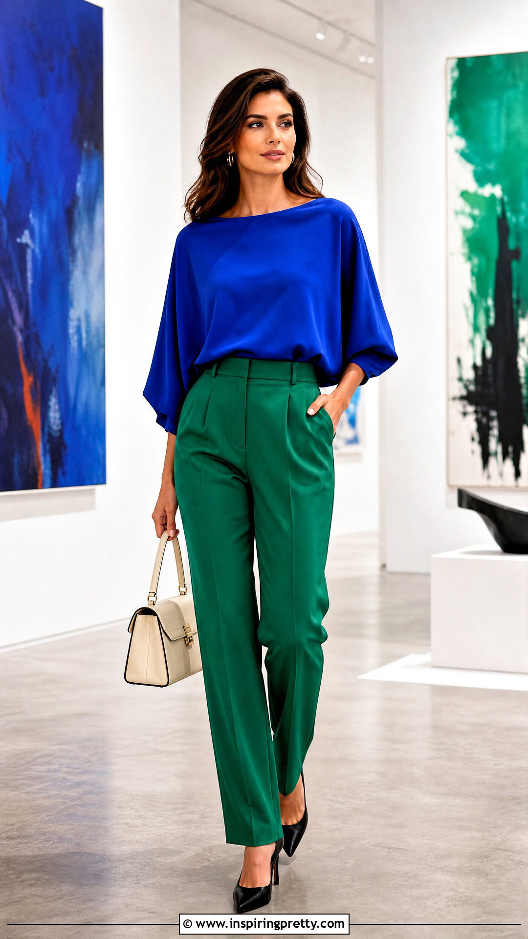 Batwing Top With Color Block Outfit - 50 batwing top outfit ideas