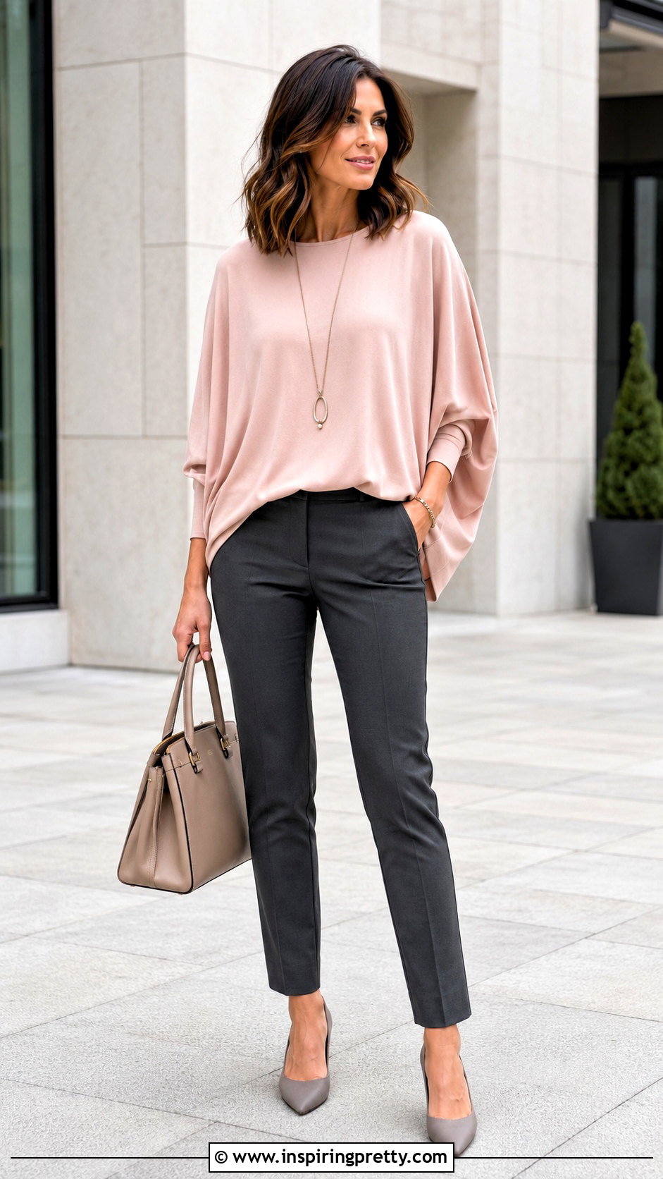 Batwing Top With Slim Trousers - 50 ladies tops fashion