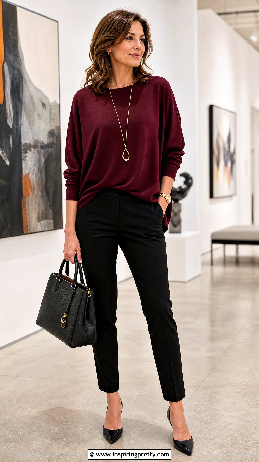 Batwing Top With Slim Trousers - 50 top designs for women