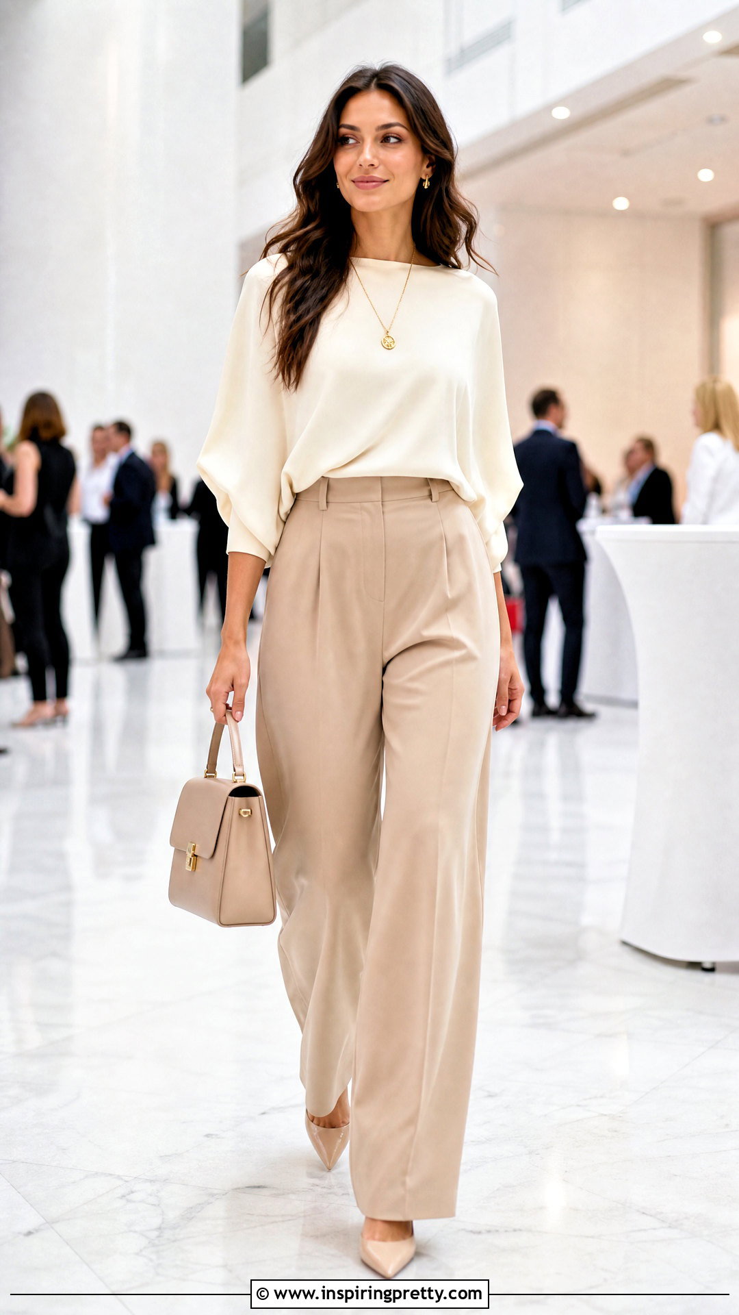 Batwing Top With Wide Leg Trousers - 50 batwing top outfit ideas