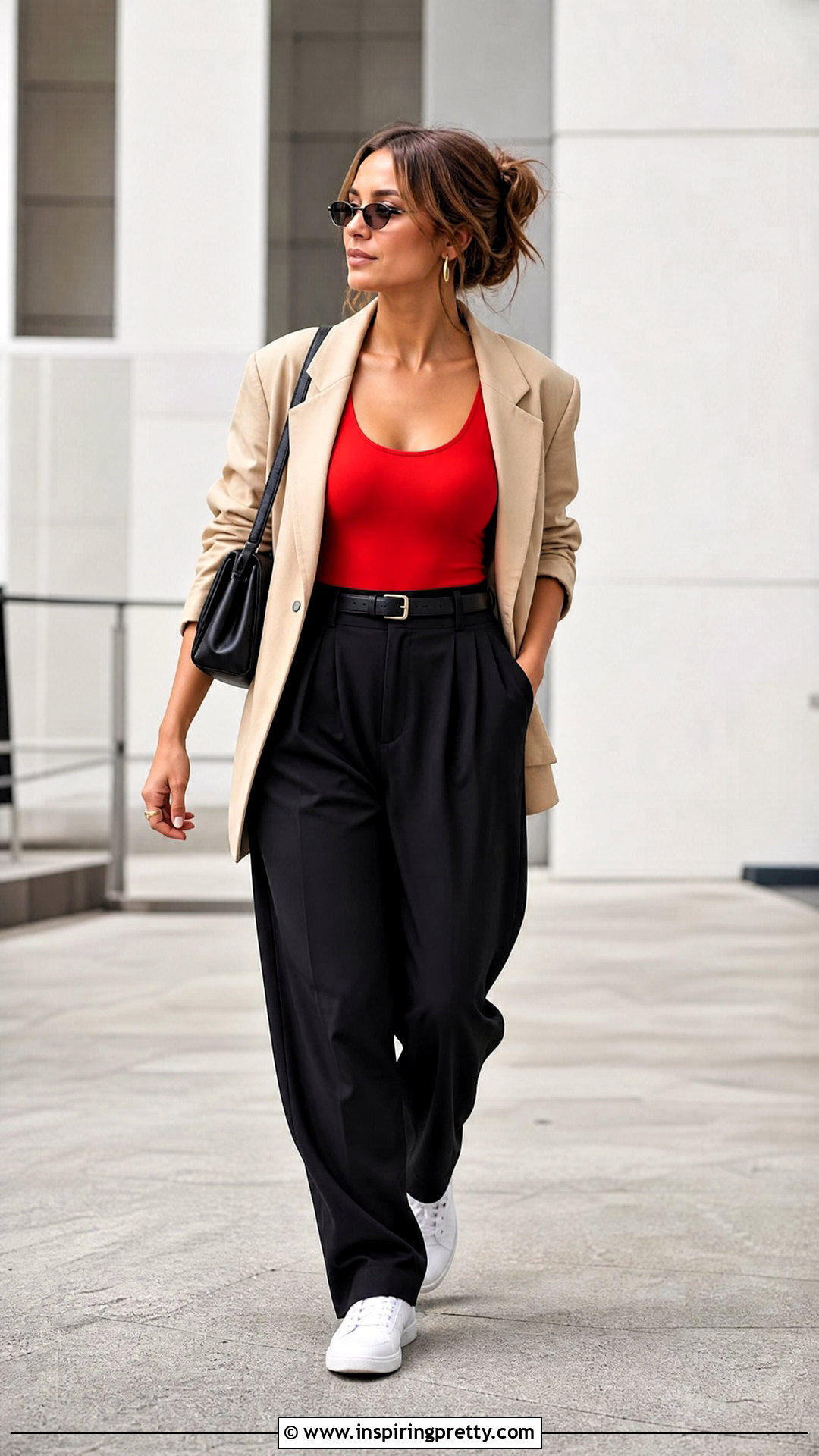 Baywatch Tank Top With Black Trousers - 20 Baywatch Tank Top outfit ideas