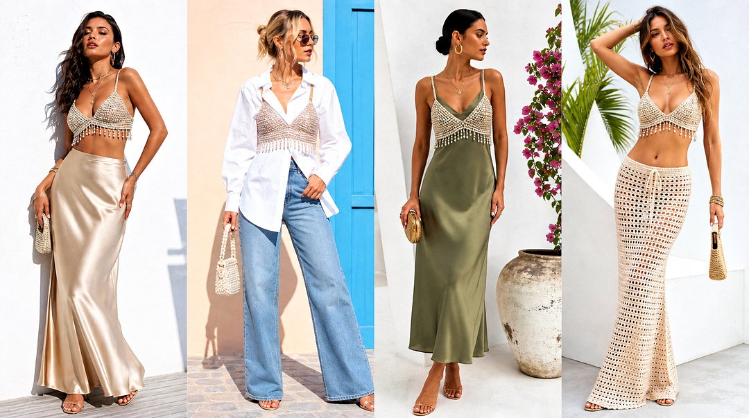20 Beaded Bralette Crop Top Outfit Ideas for Festival Style