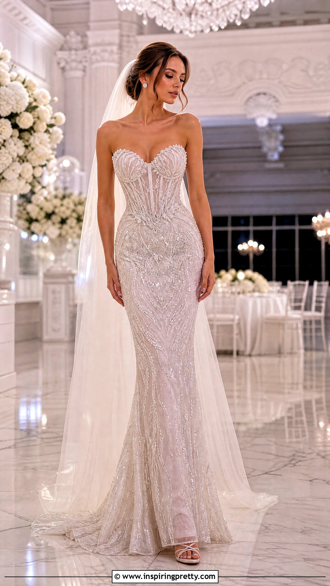 Beaded Mermaid Wedding Dress With Corset Top - 25 Mermaid Wedding Dress With Corset Top outfit ideas