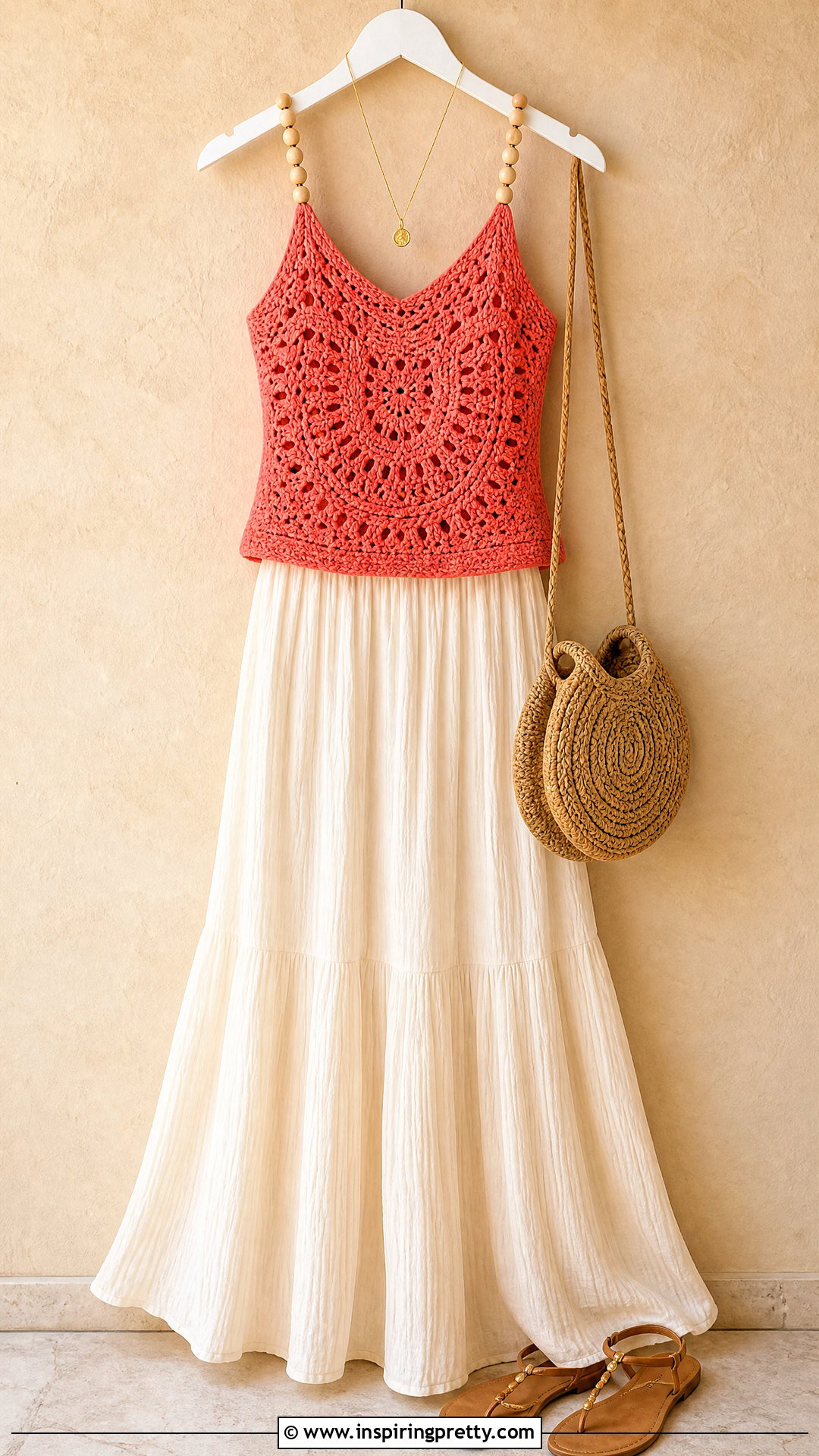 Beaded Strap Crochet Tank Top Outfit On Hanger - 20 crochet tank top on hanger ideas