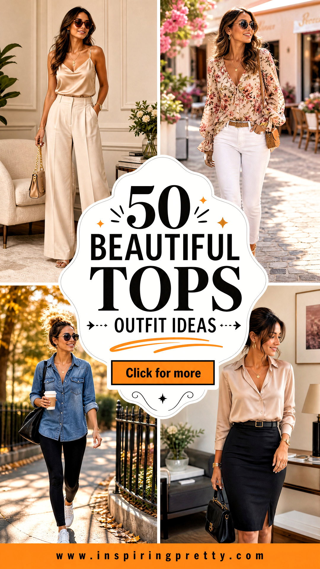 50 Beautiful Tops Outfit Ideas for Easy Chic Seasonal Looks - 50 Beautiful Tops Outfit Ideas for Easy Chic Seasonal Looks