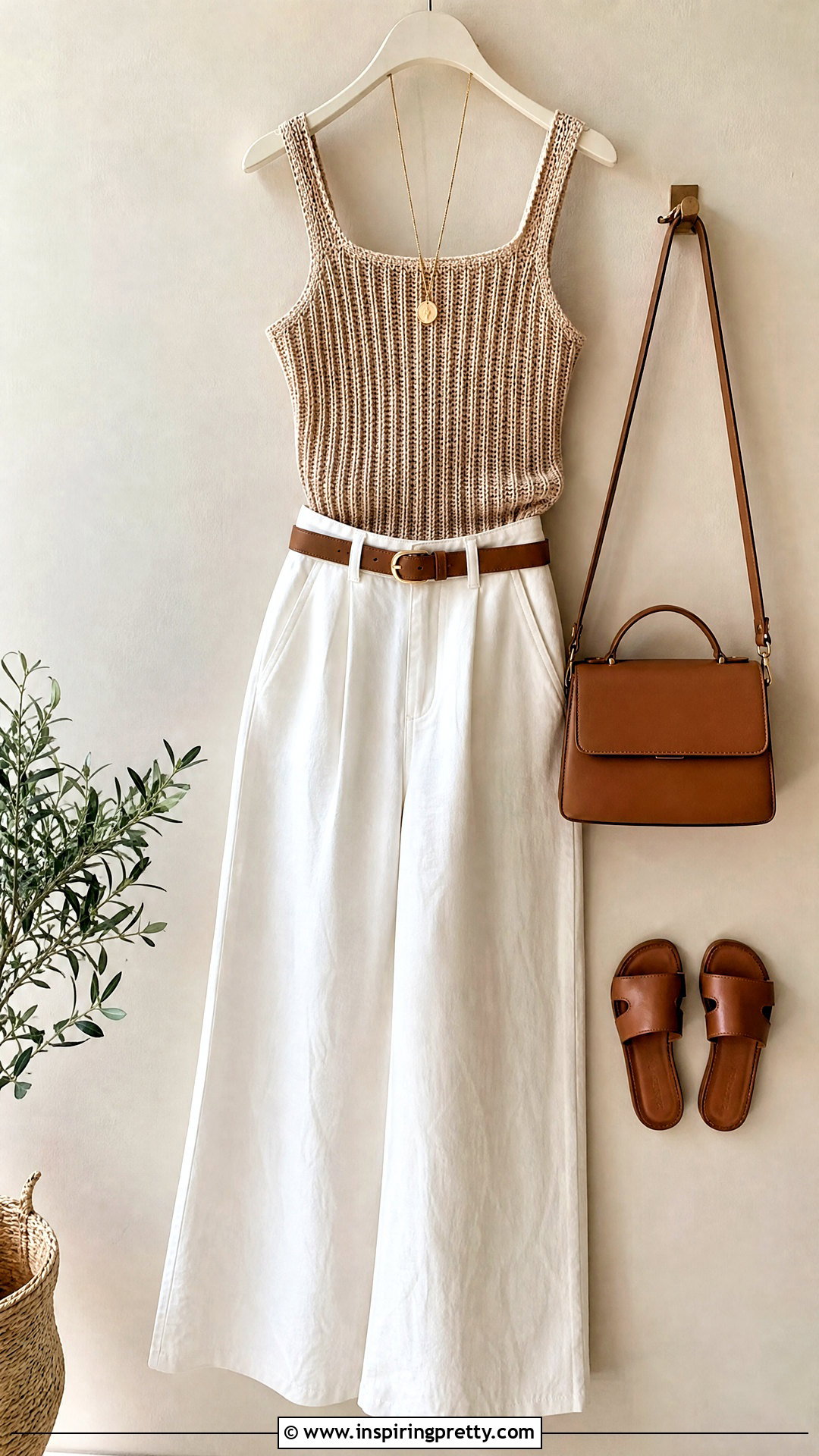 Beige Ribbed Crochet Tank Top Outfit On Hanger - 20 crochet tank top on hanger ideas