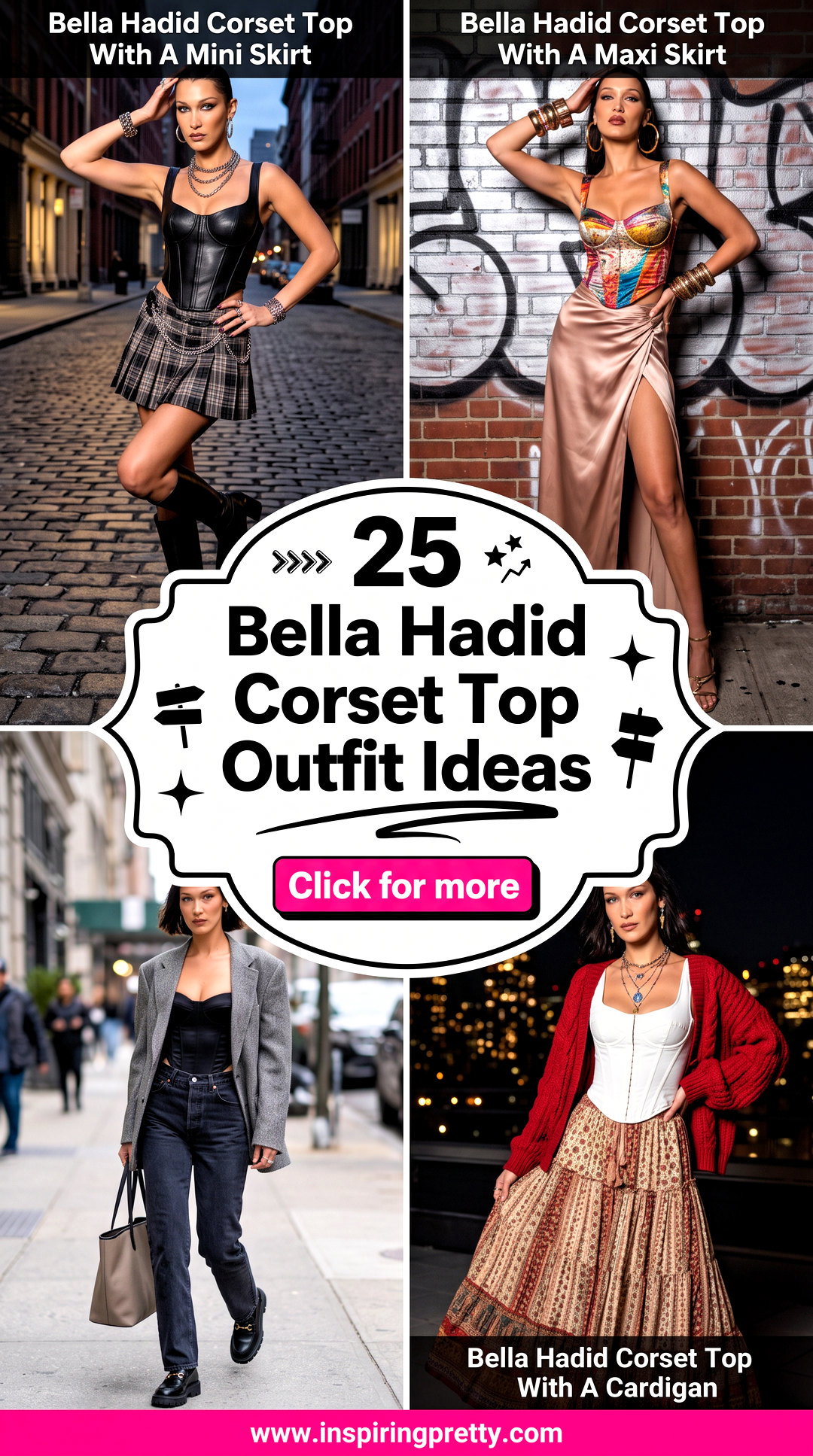25 Bella Hadid Corset Top Outfit Ideas for a Bold Night Out - 25 Bella Hadid Corset Top Outfit Ideas for a Bold Night Out