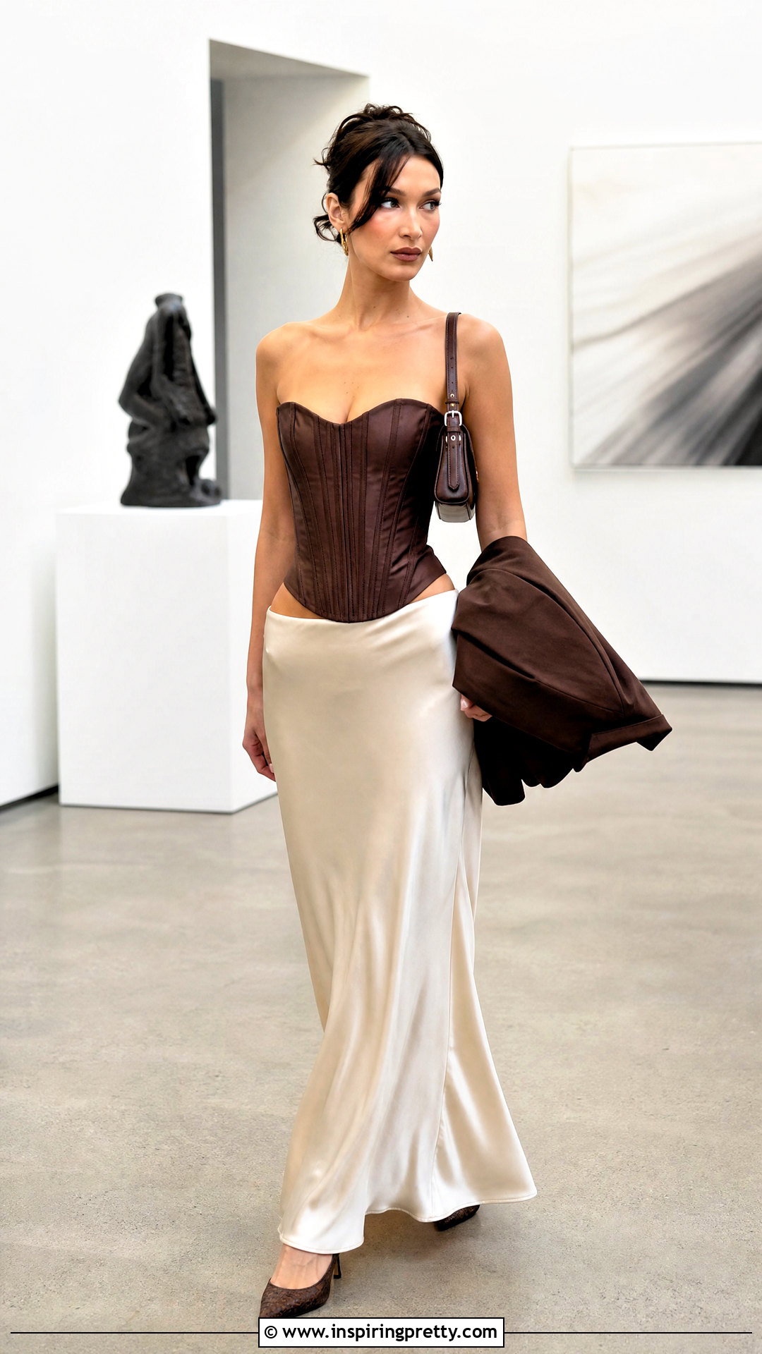 Bella Hadid Corset Top With A Maxi Skirt - 25 bella hadid corset top outfit ideas