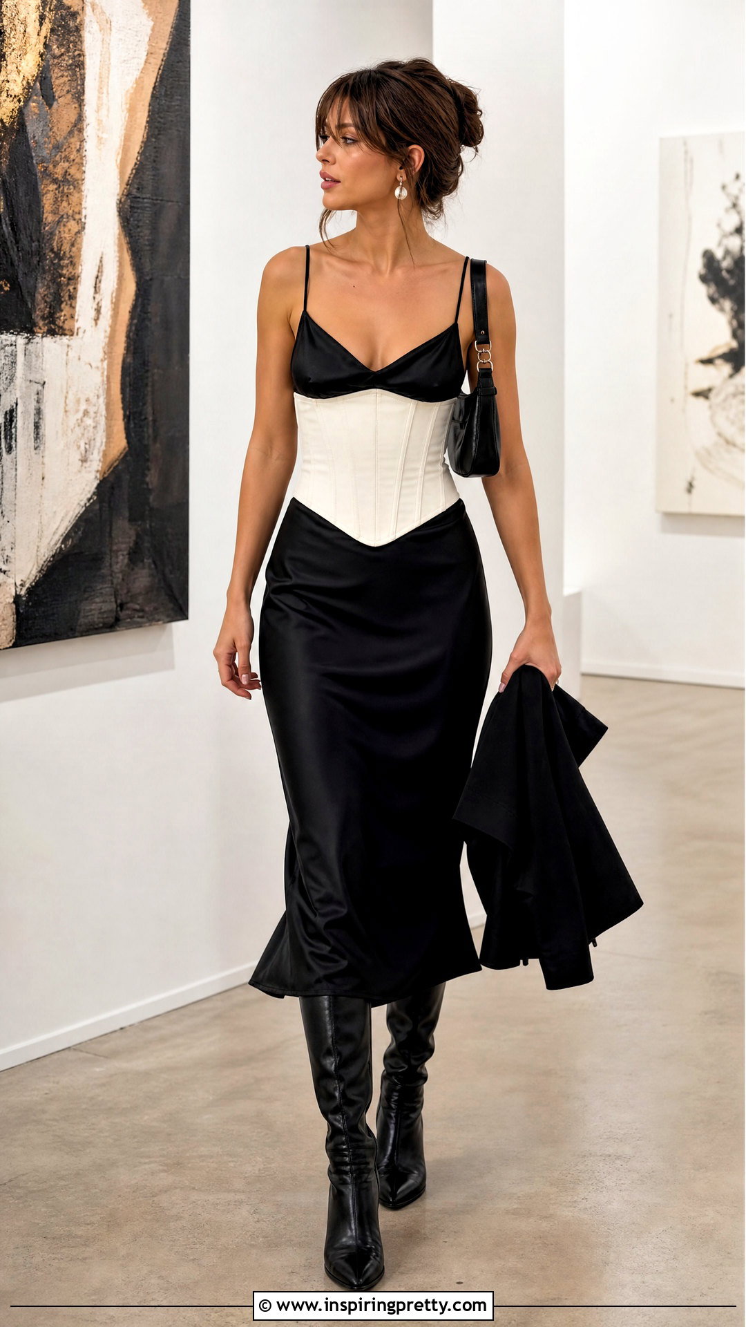 Bella Hadid Corset Top With A Slip Dress - 25 bella hadid corset top outfit ideas