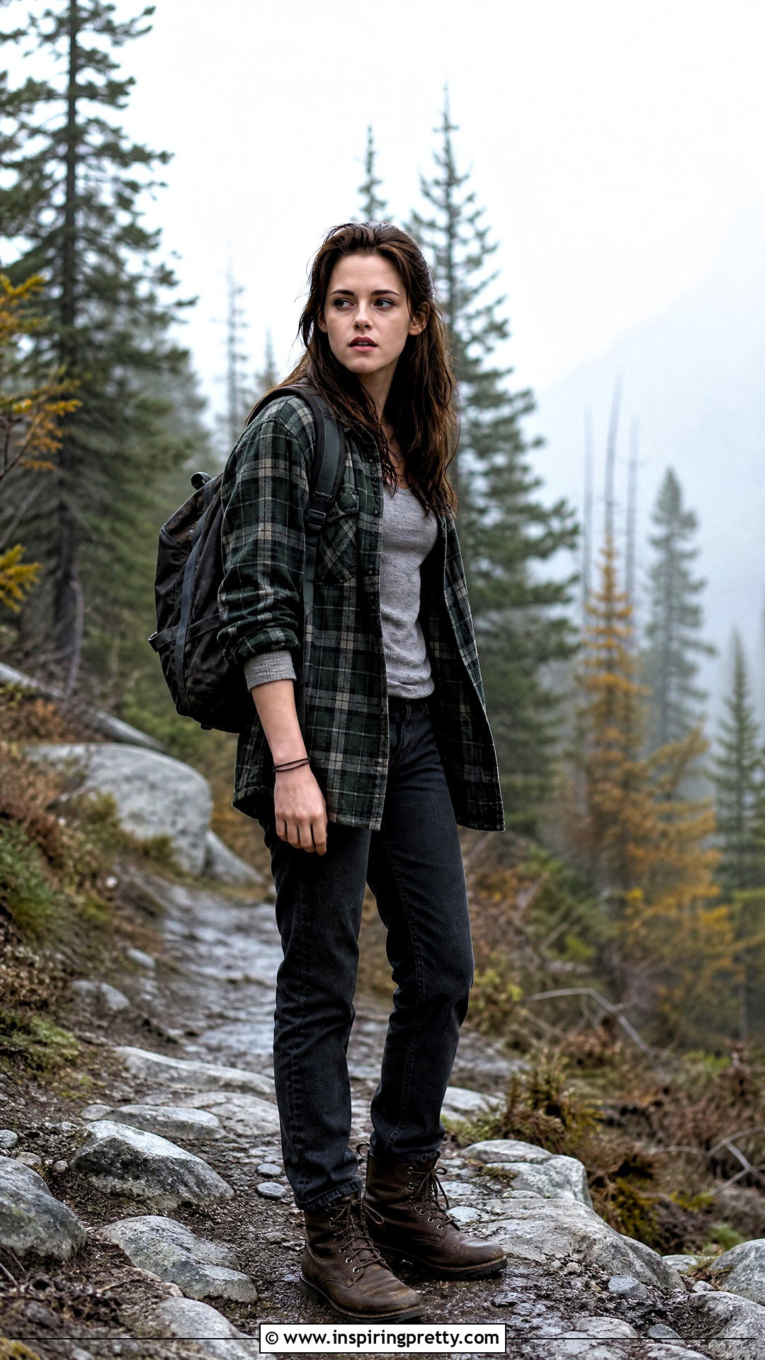 Bella Swan Green Plaid Flannel and Black Jeans Outfit - 25 Bella Swan Style Tops outfit ideas