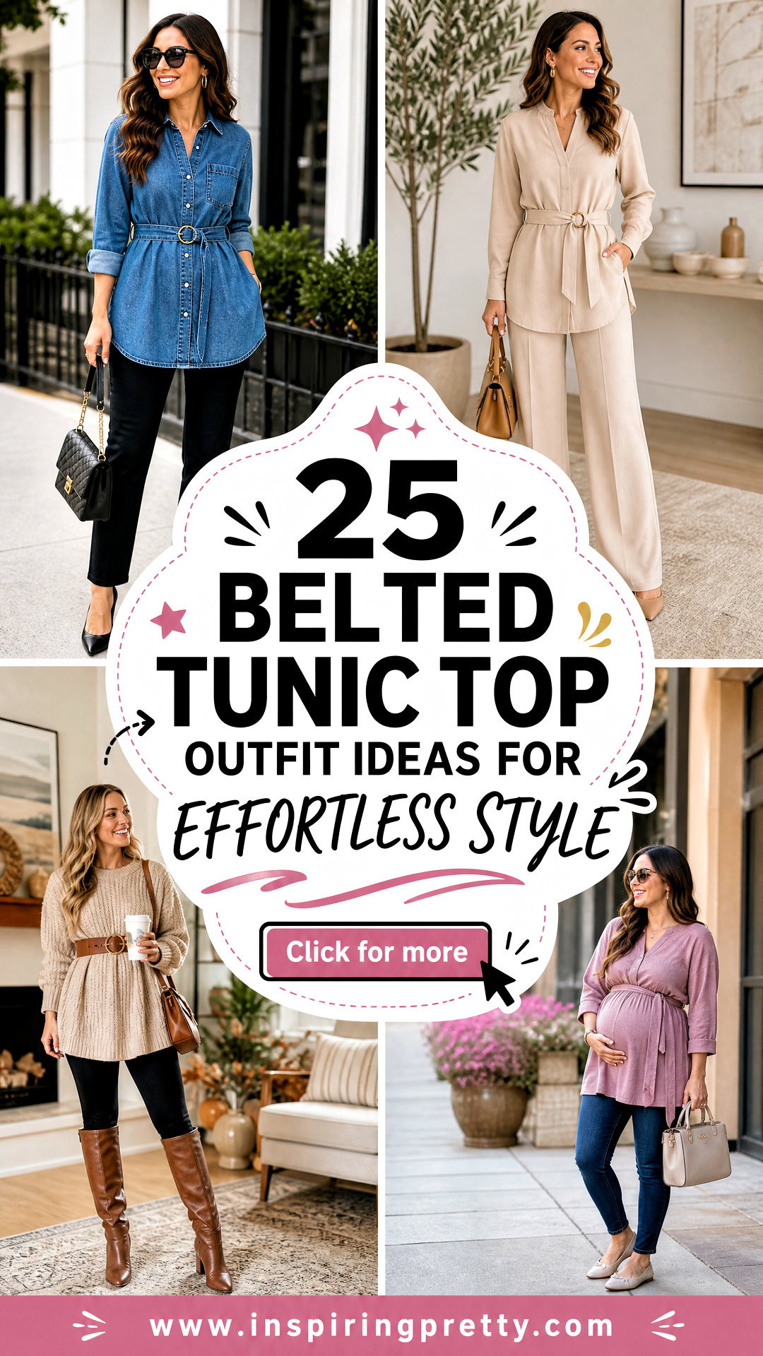25 Belted Tunic Top Outfit Ideas for Effortless Style - 25 Belted Tunic Top Outfit Ideas for Effortless Style