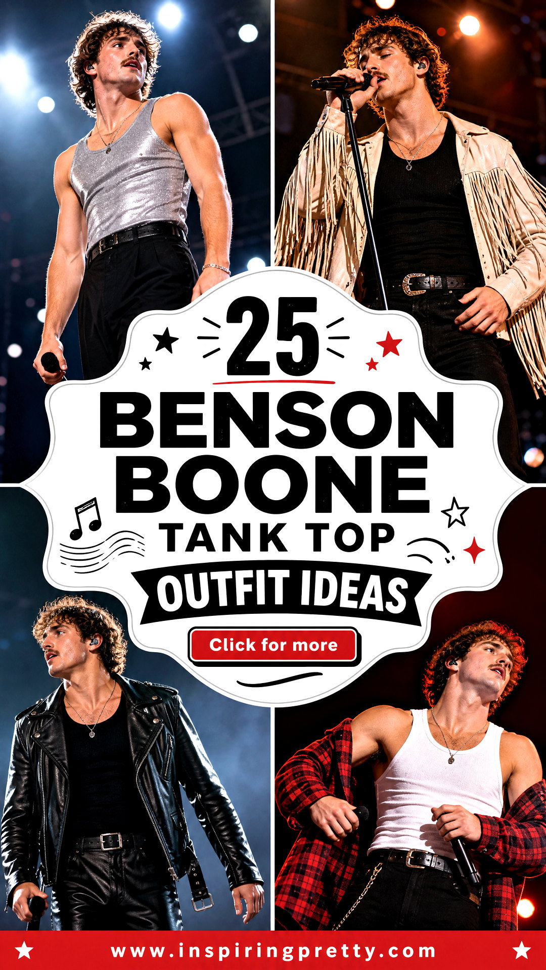25 Benson Boone Tank Top Outfit Ideas for Concert Nights - 25 Benson Boone Tank Top Outfit Ideas for Concert Nights
