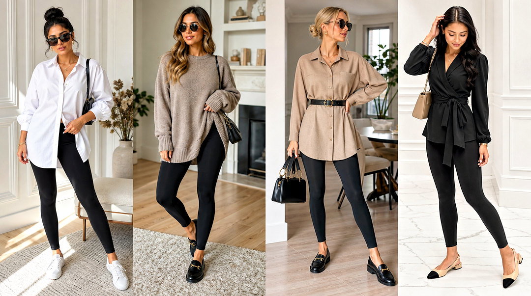 20 Best Tops With Leggings for Chic, Effortless Everyday Style