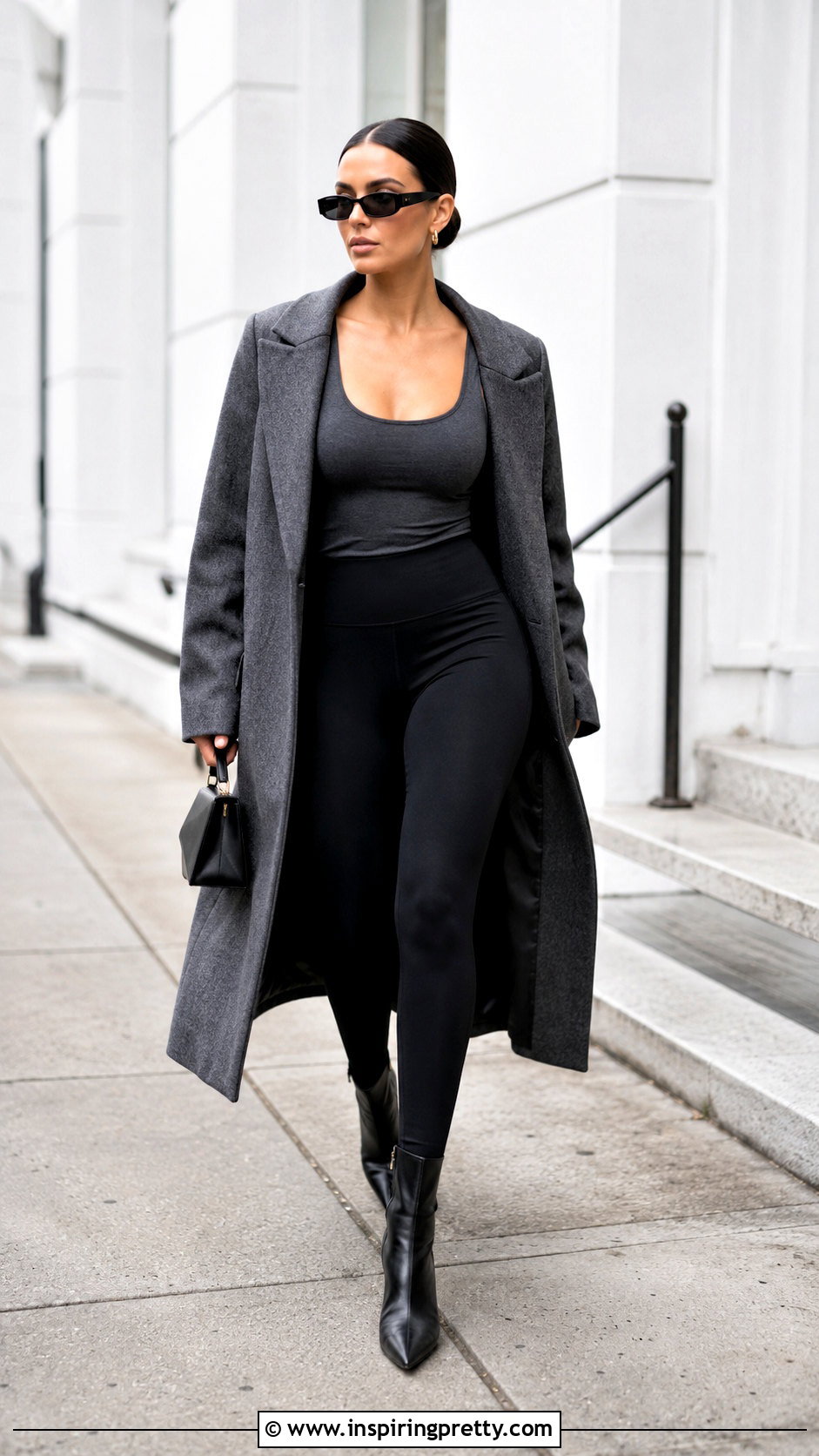 Bianca Censori Tank Top And Oversized Coat Outfit - 20 bianca censori tank top outfit ideas