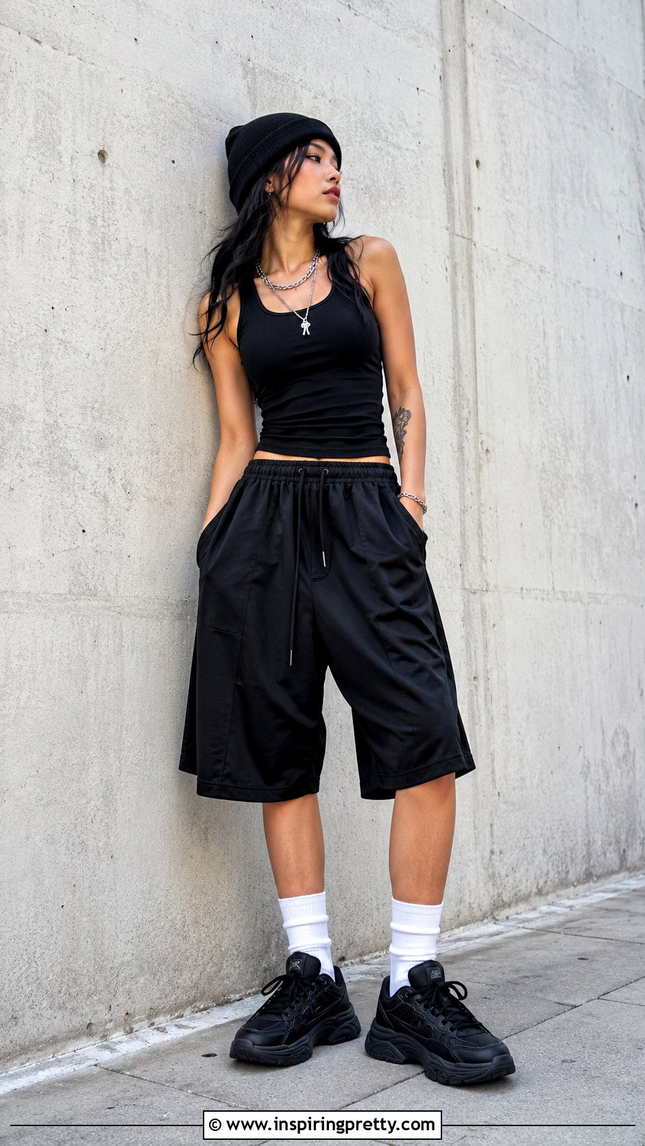 Billie Eilish Black Tank Top And Basketball Shorts - 20 Billie Eilish Tank Top Picture ideas