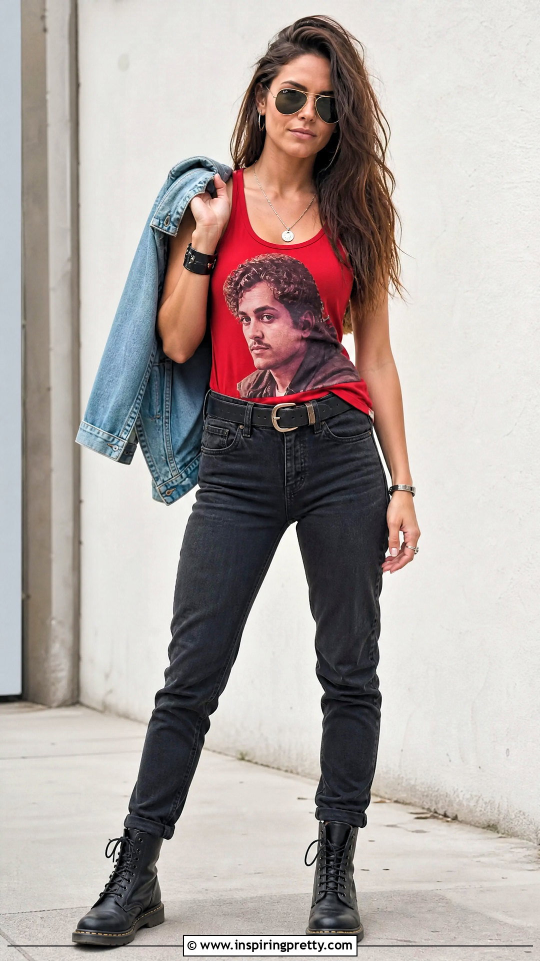 Billy Hargrove Red Tank Top With Black Jeans - 25 Billy Hargrove Tank Top outfit ideas