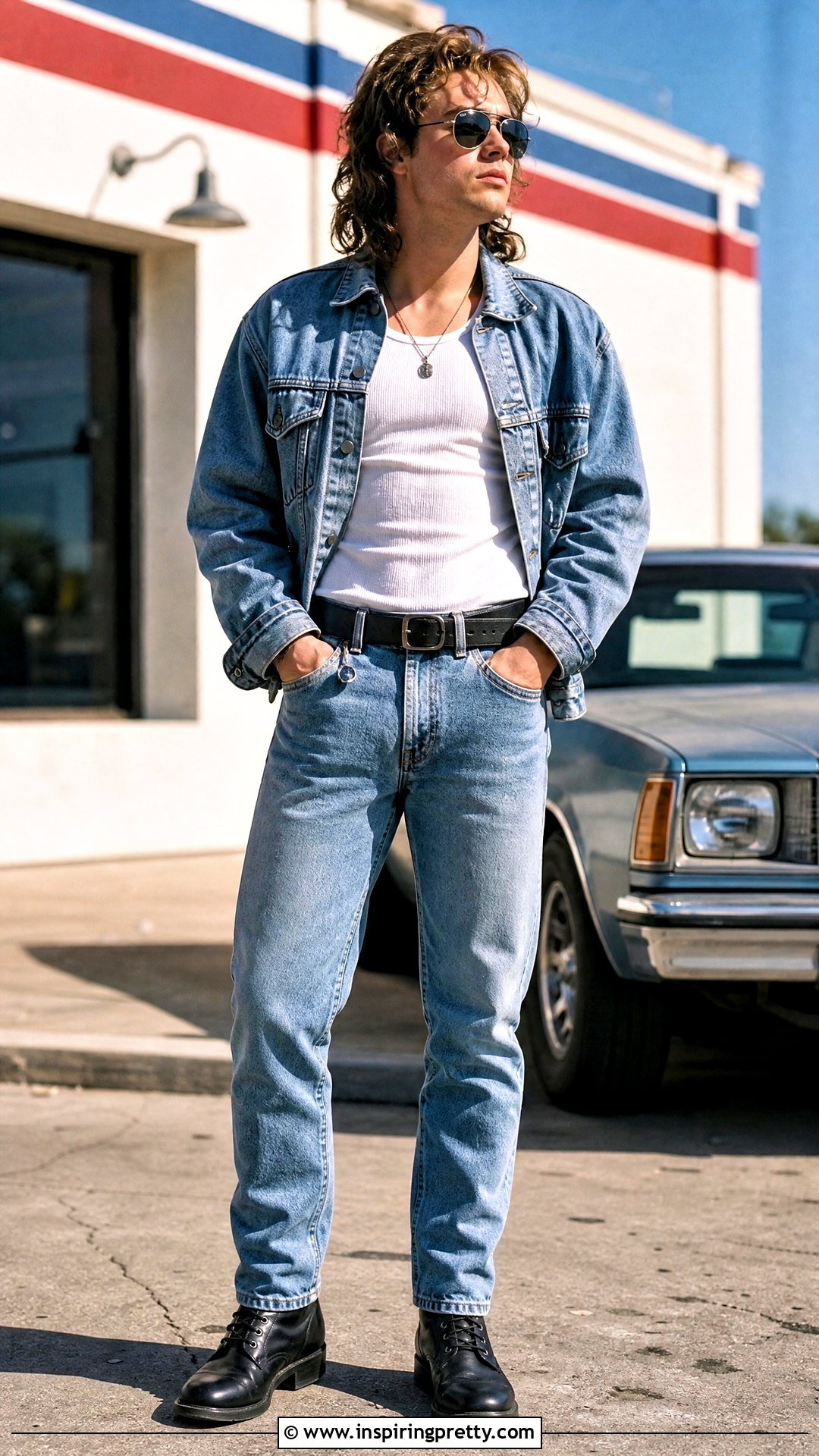 Billy Hargrove Tank Top With Double Denim - 25 Billy Hargrove Tank Top outfit ideas