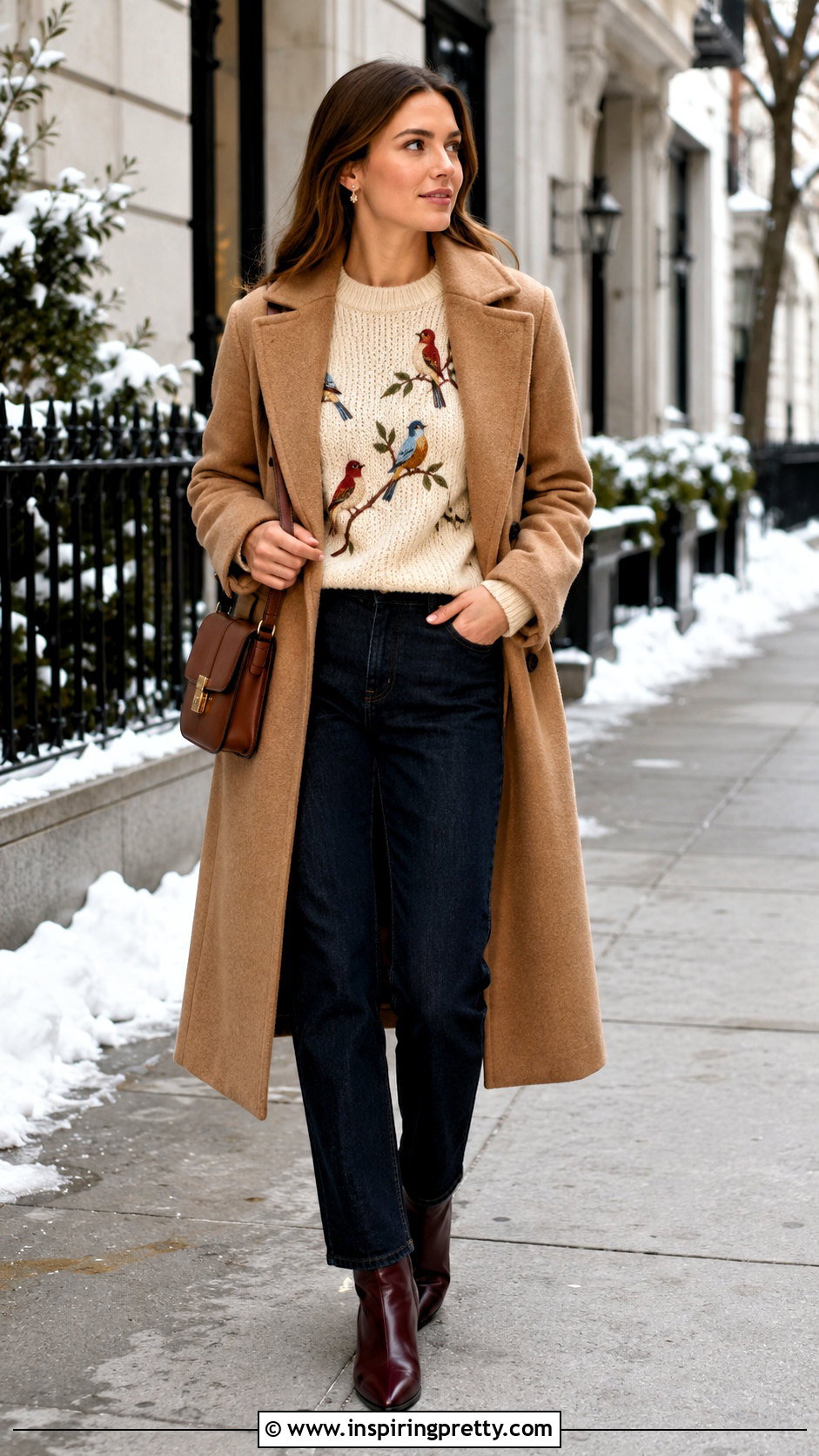 Bird Sweater With Jeans And Ankle Boots - 20 bird tops outfit ideas