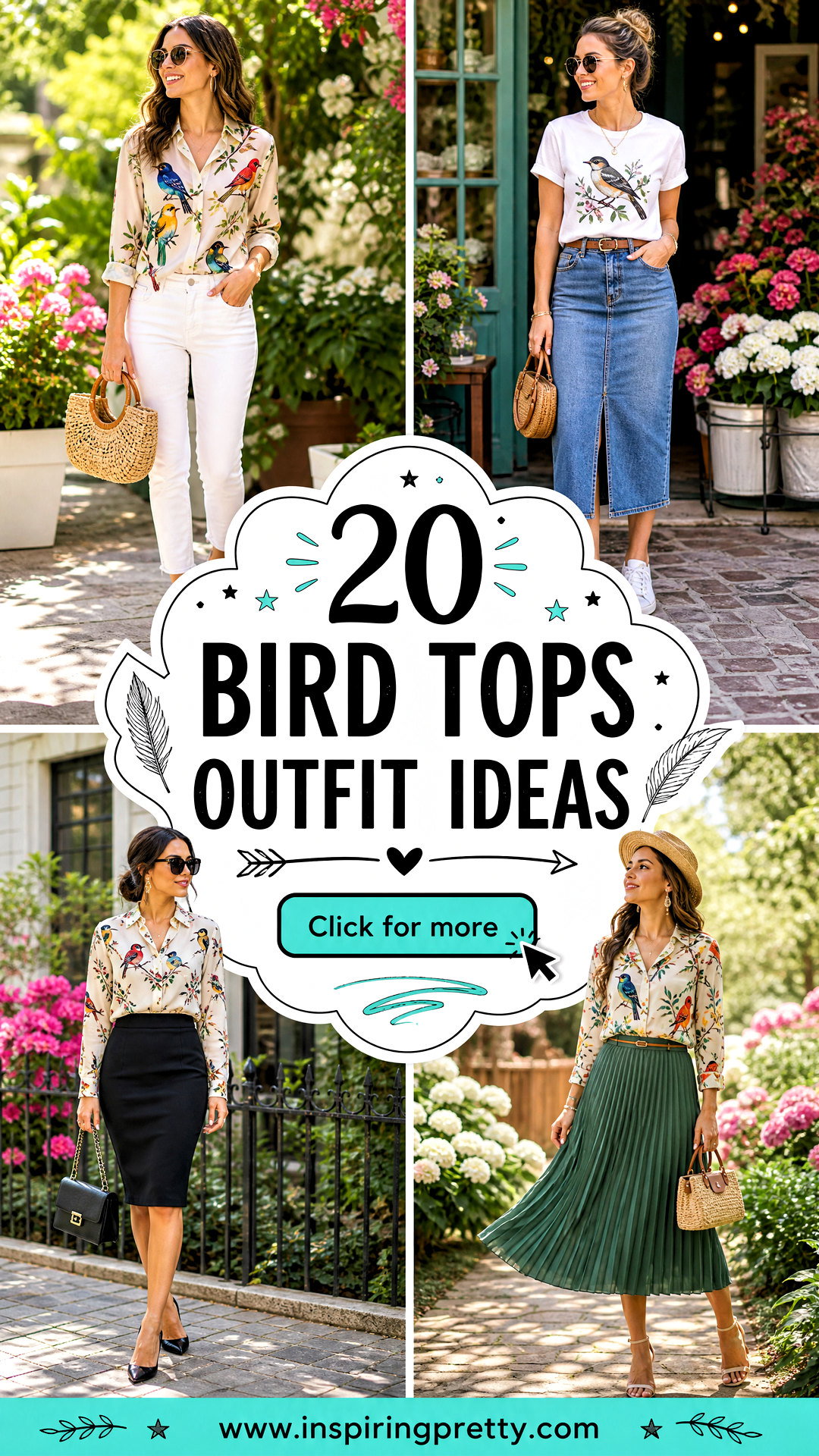 20 Bird Tops Outfit Ideas for Playful Nature-Inspired Style - 20 Bird Tops Outfit Ideas for Playful, Nature-Inspired Style