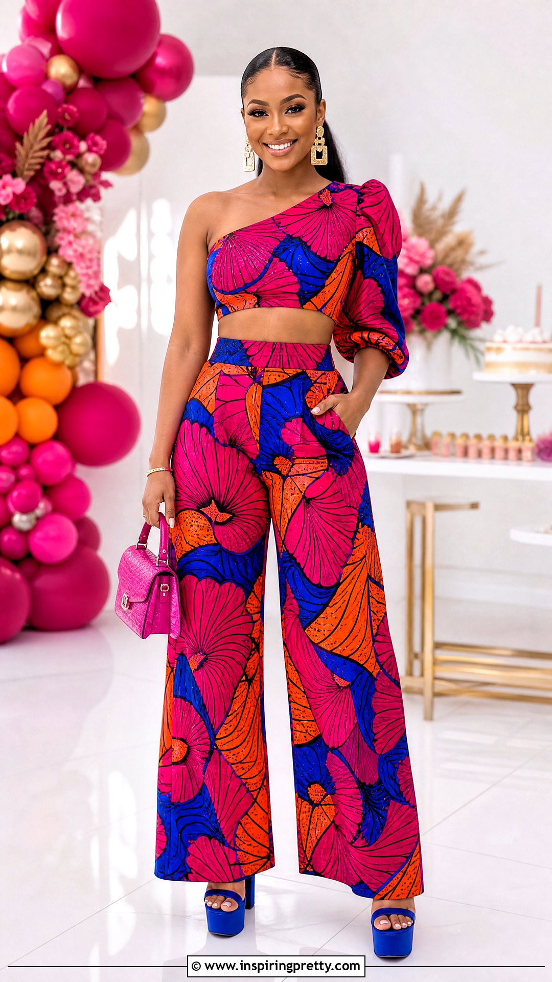 Birthday Ankara Palazzo Trouser And Crop Top - 50 Ankara Palazzo Trouser And Crop Top outfit ideas