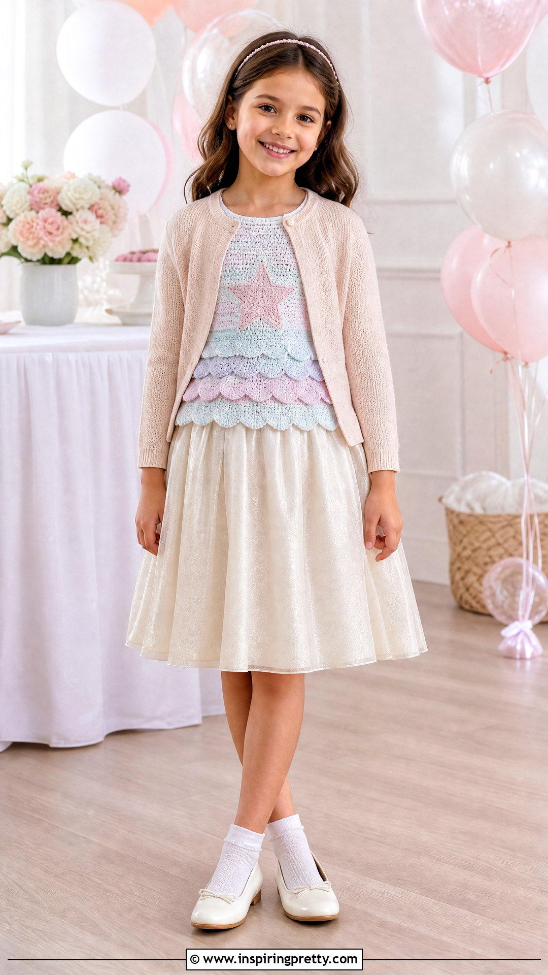 Birthday Crochet Top With Sparkle Skirt - 50 top de croche infantil ideas
