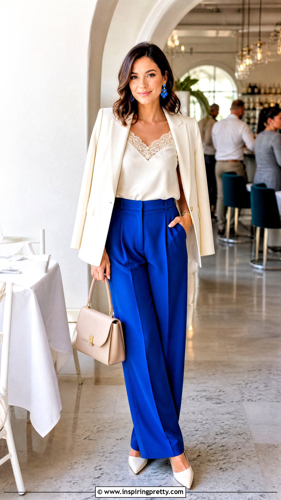 Birthday Lunch Cosette Top With Colorful Trousers - 50 cosette tops outfit ideas