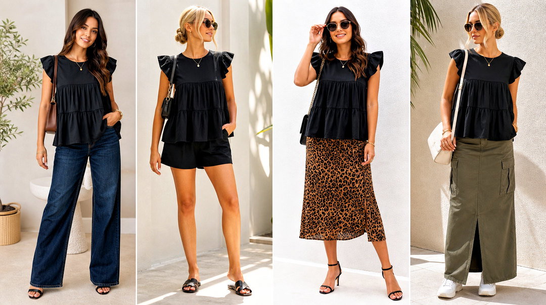 50 Black Babydoll Top Outfit Ideas for Sweet Weekend Looks