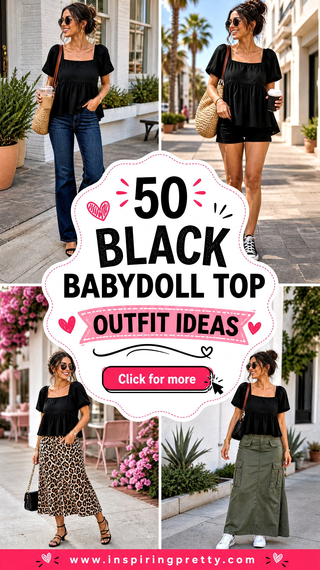 50 Black Babydoll Top Outfit Ideas for Sweet Weekend Looks - 50 Black Babydoll Top Outfit Ideas for Sweet Weekend Looks
