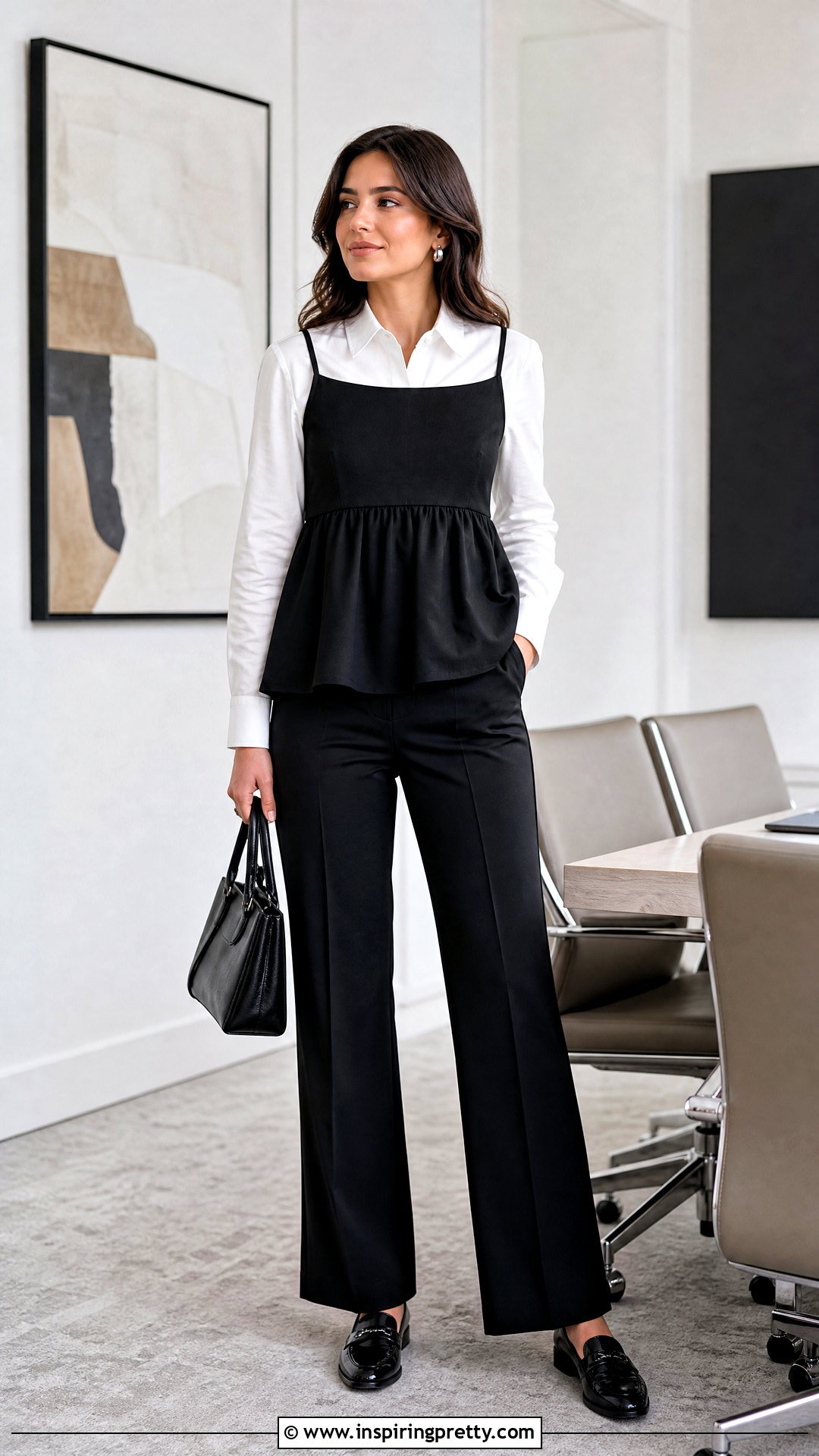 Black Babydoll Top With A White Shirt Underneath - 50 black babydoll top outfit ideas