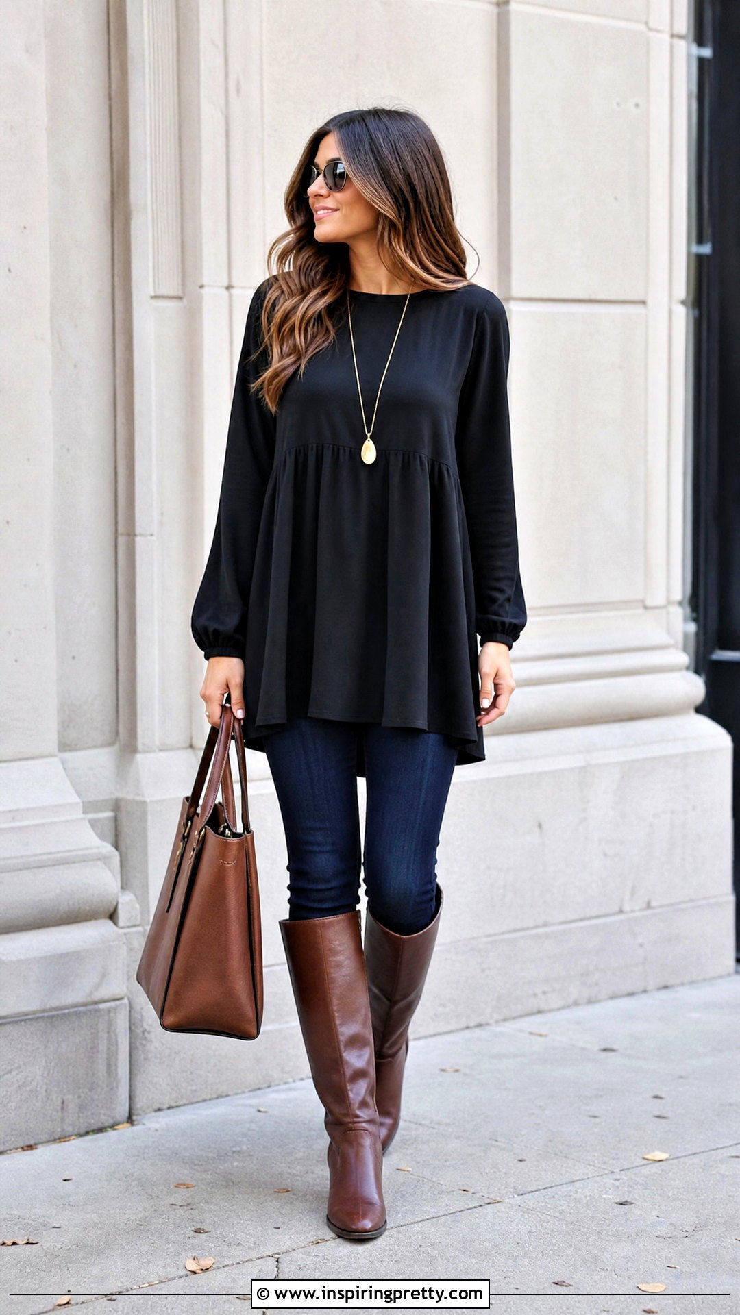 Black Babydoll Top With Skinny Jeans - 50 black babydoll top outfit ideas