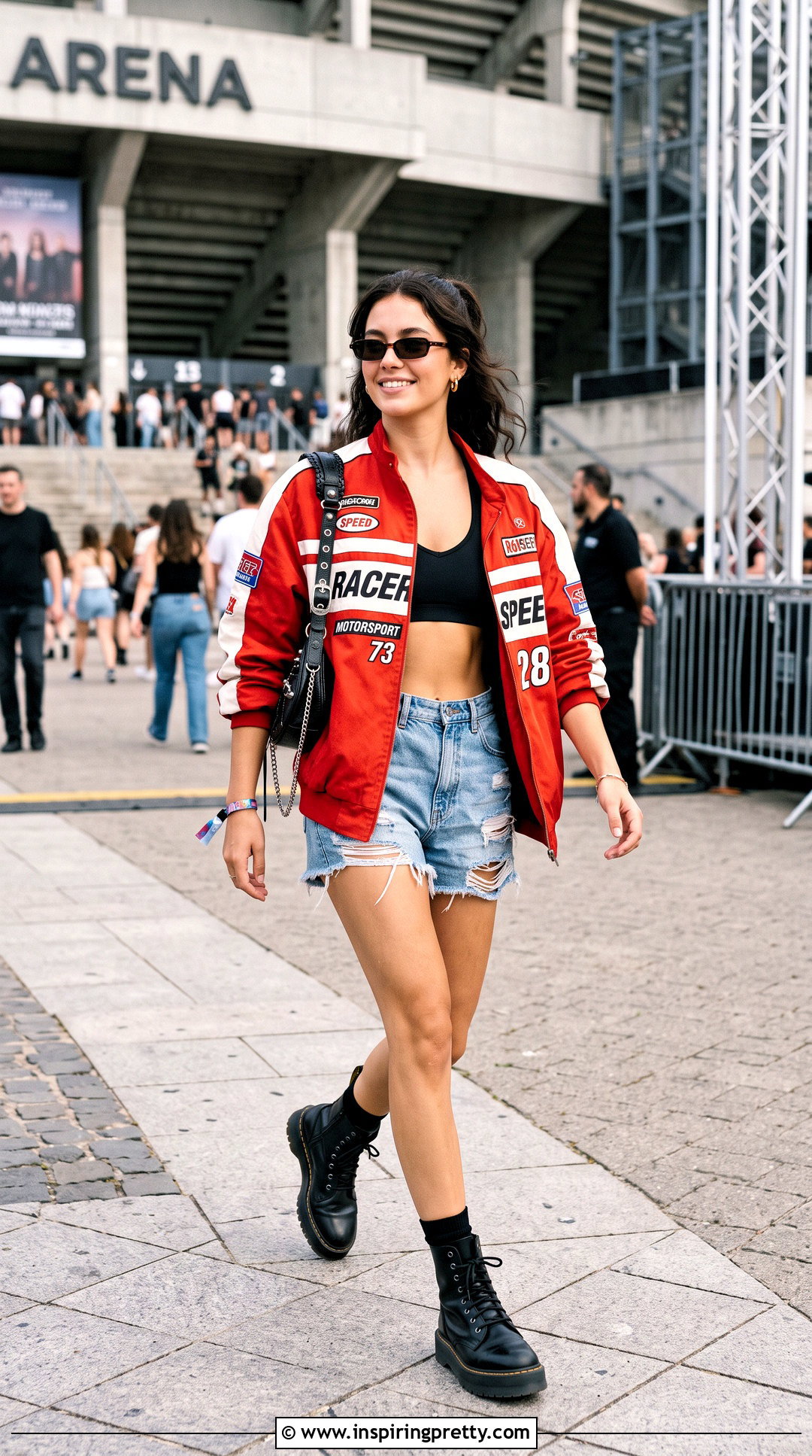 Black Bra Top With Distressed Denim Shorts - 20 tate mcrae bra top outfit ideas