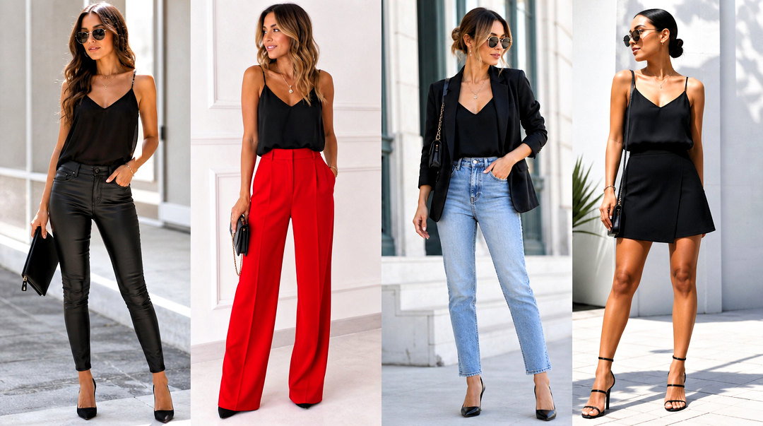 20 Black Chiffon Tank Top Outfit Ideas for Elegant Layering