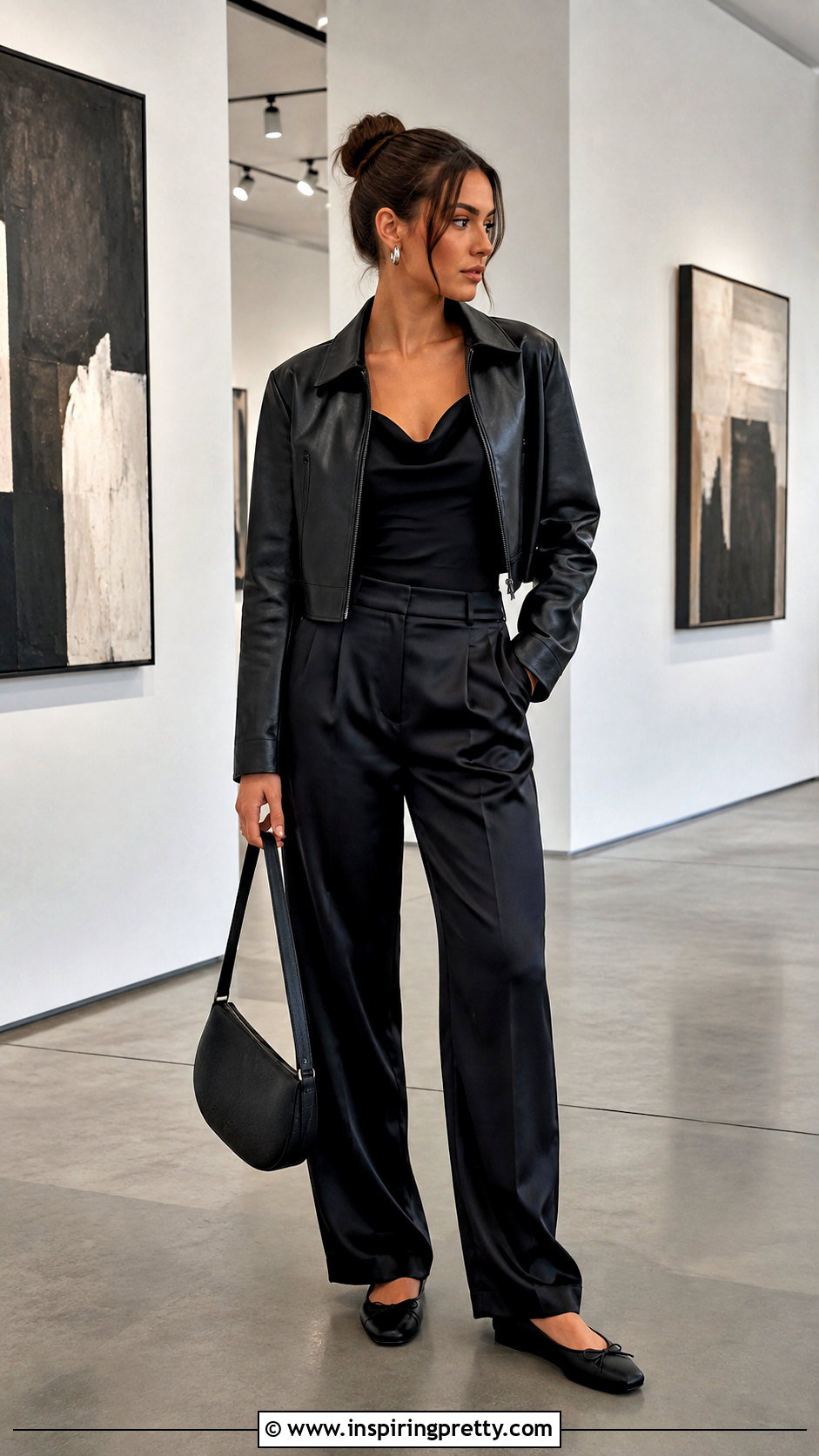 Black Elena Top Monochrome Outfit - 50 elena top outfit ideas