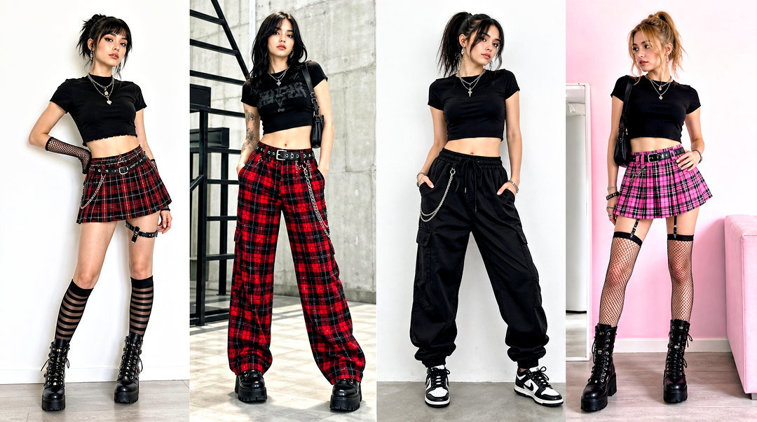 25 Black Emo Crop Top Outfit Ideas for Edgy Alt-Girl Style