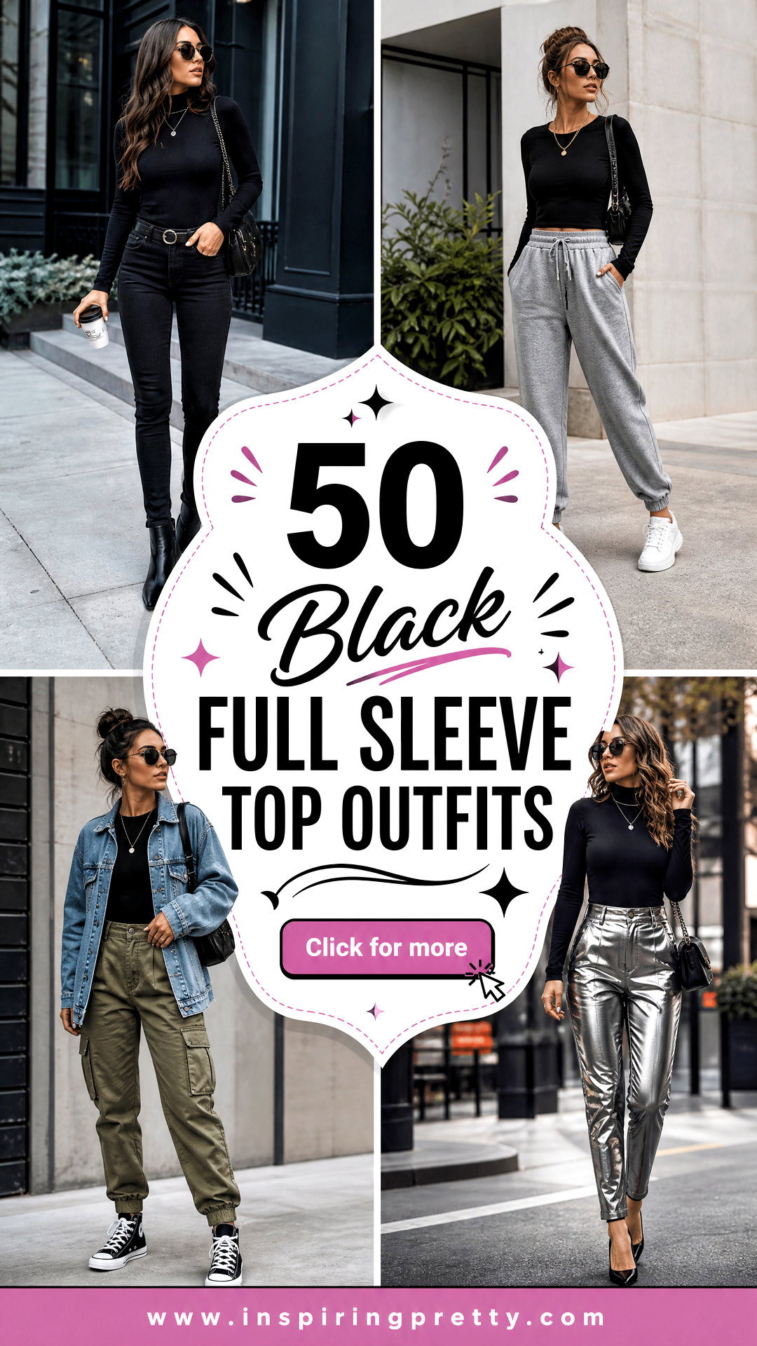 50 Black Full Sleeve Top Outfits for Chic Cold-Weather Style - 50 Black Full Sleeve Top Outfits for Chic Cold-Weather Style