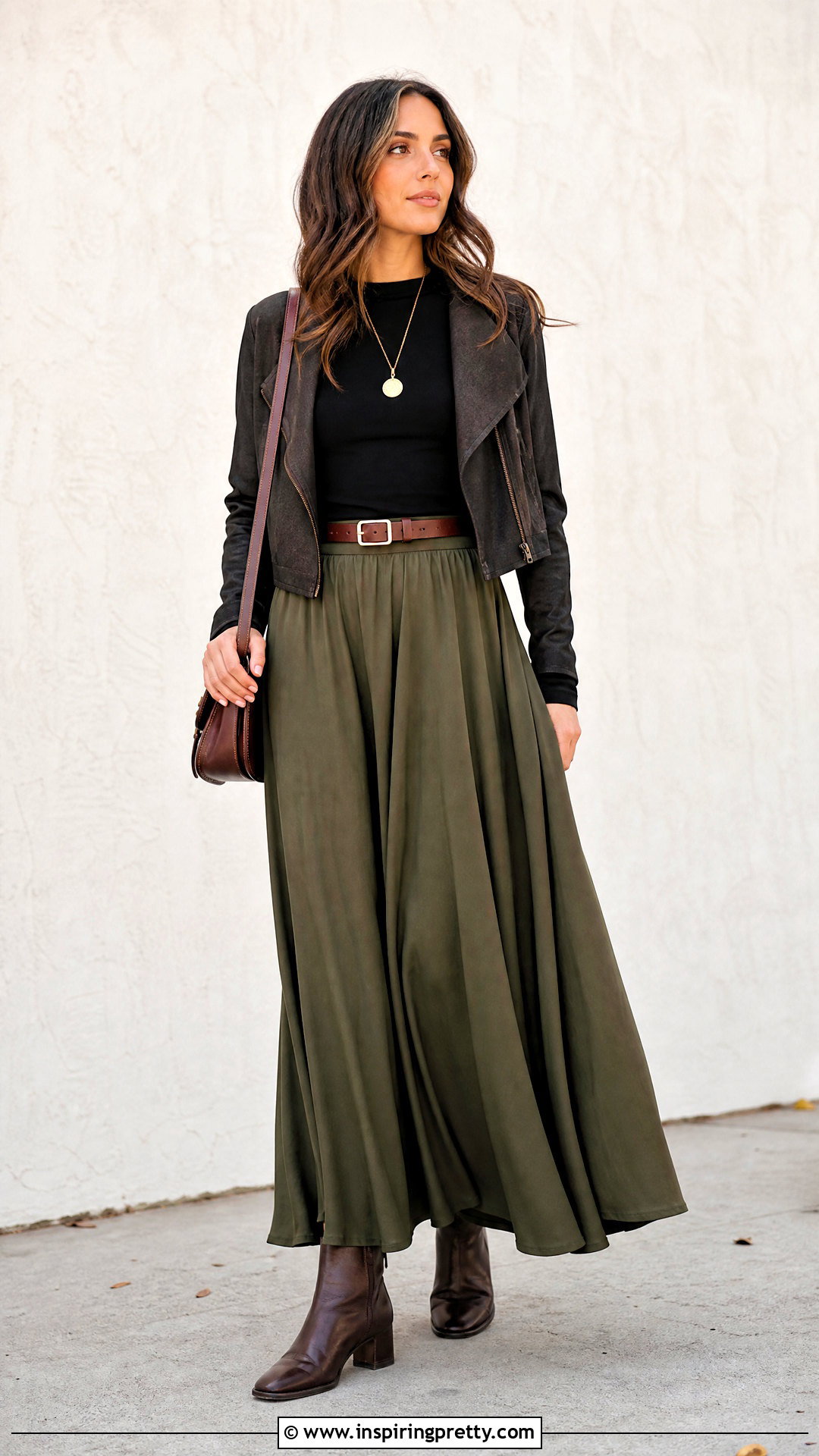 Black Full Sleeve Top With Maxi Skirt - 50 black full sleeve top outfit ideas