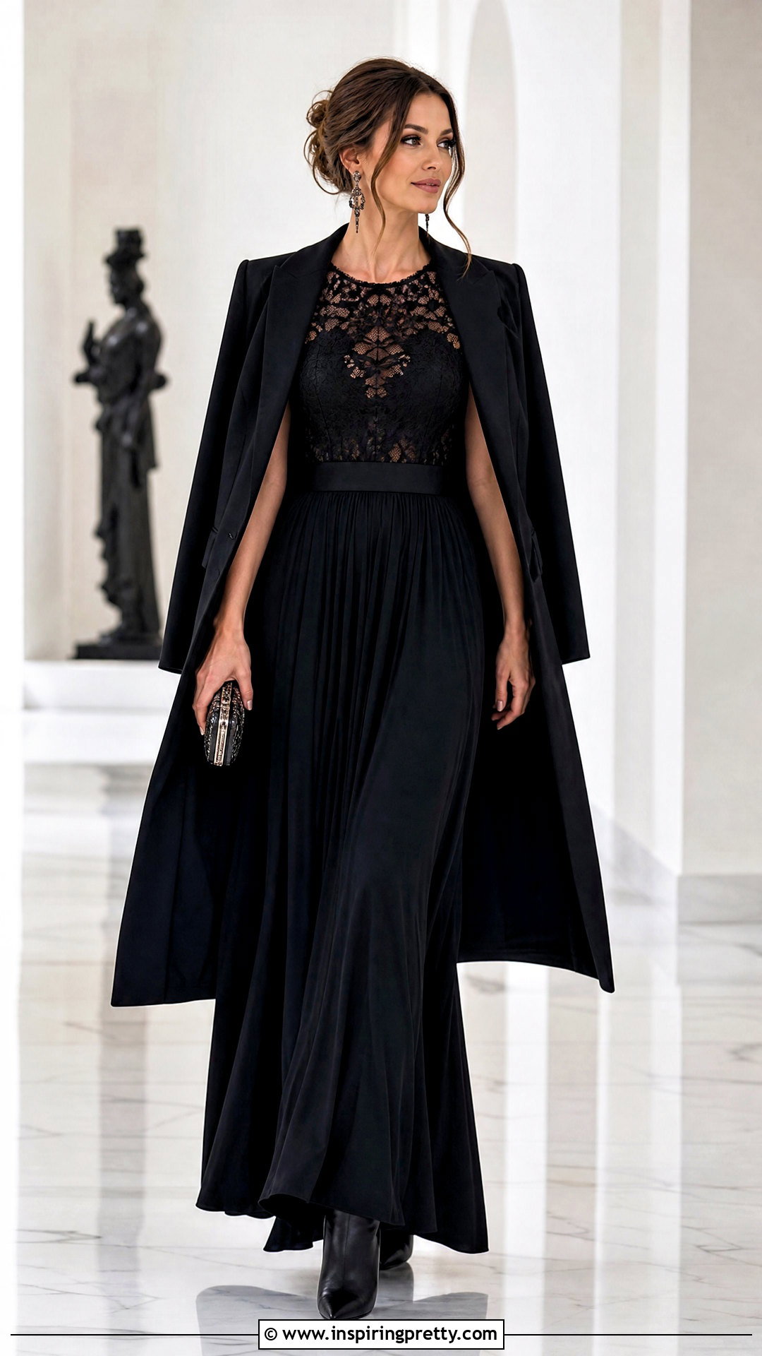 Black Lace Top With Black Maxi Skirt - 20 black lace top on hanger outfit ideas