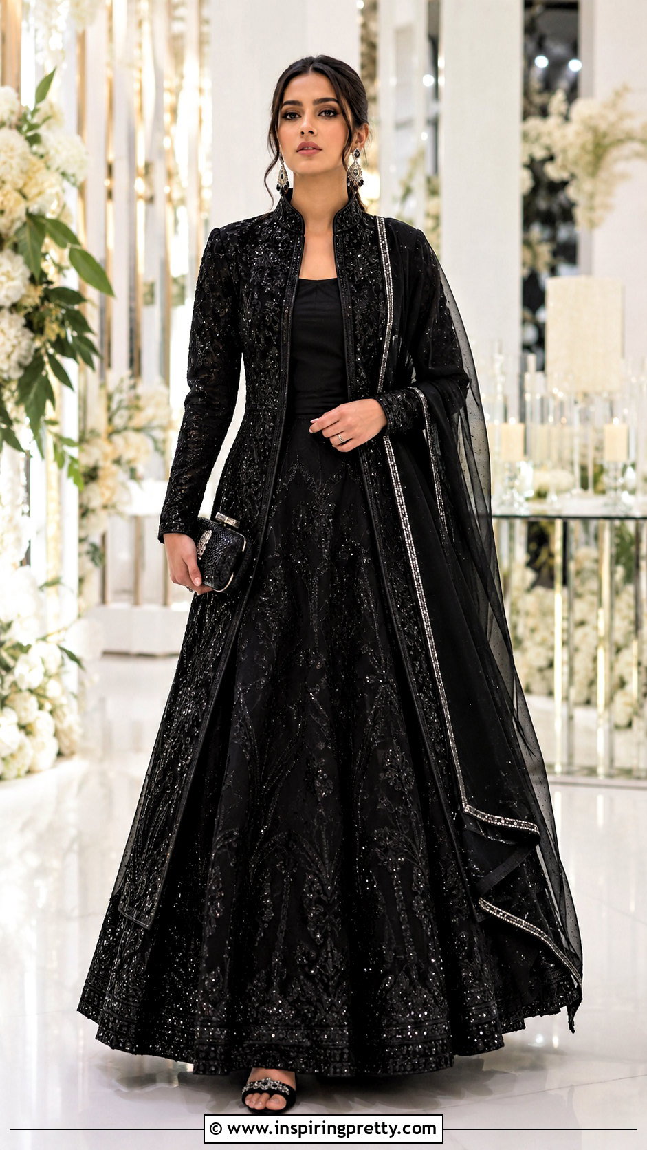 Black Lehenga With Long Top - 50 Lehenga With Long Top outfit ideas