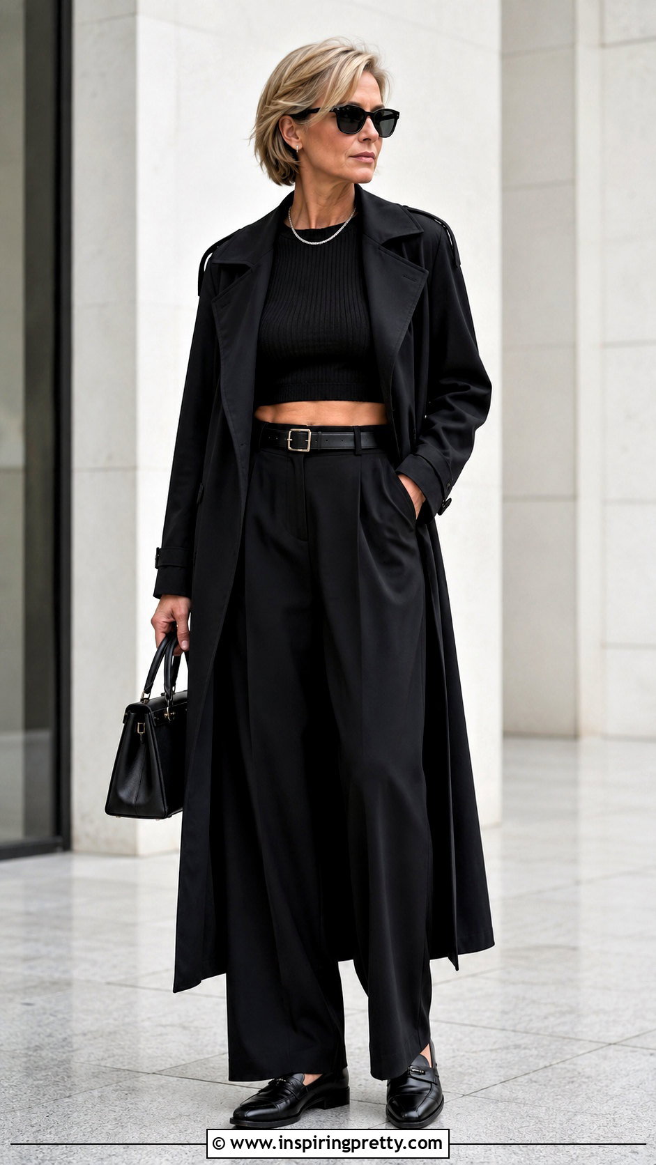 Black Long Sleeve Crop Top Monochrome Outfit - 20 Long Sleeve Dress Crop Top outfit ideas